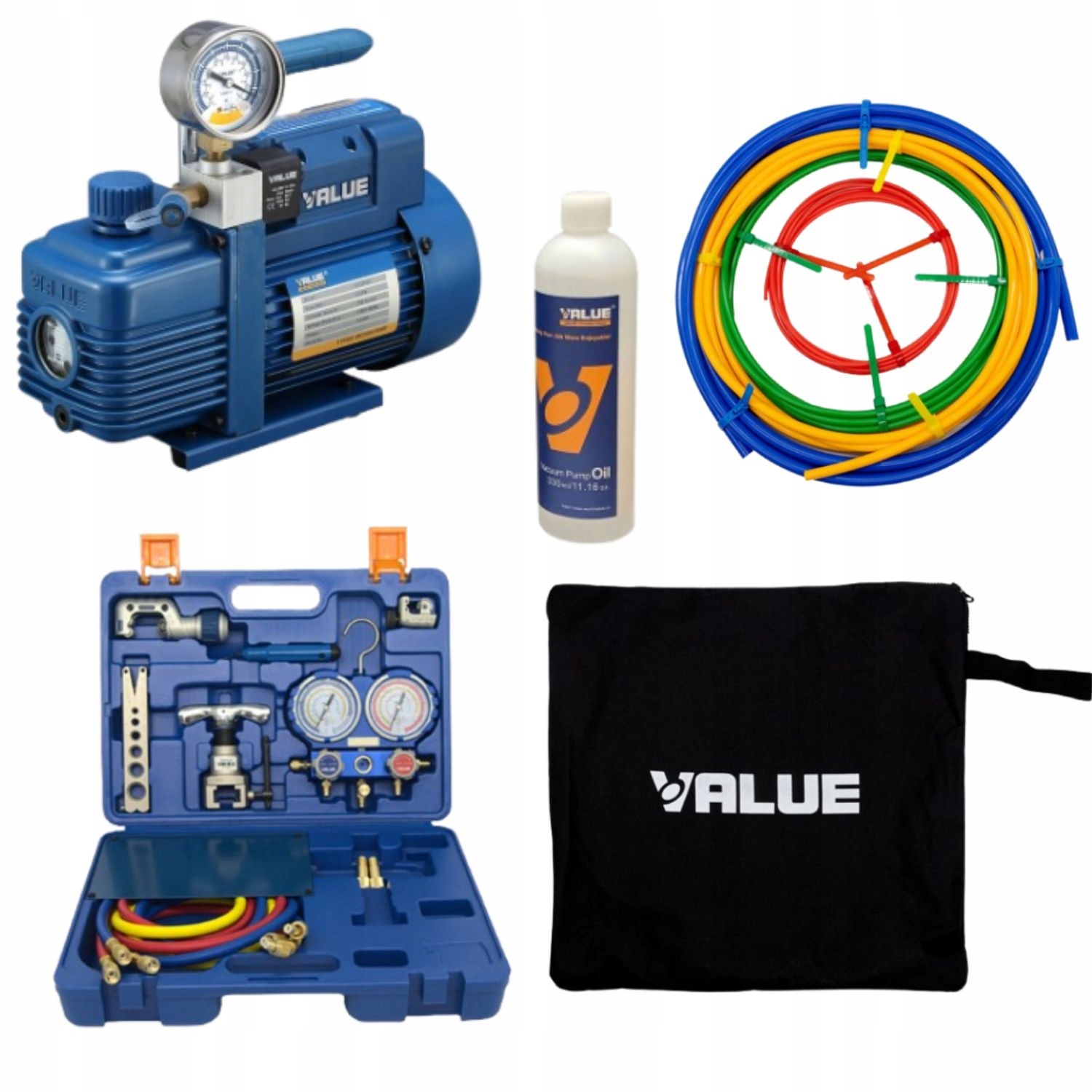 Sada Value Vákuová Pumpa V-I240SV Nástroje VTB-5B-II Tyče VBT-4S