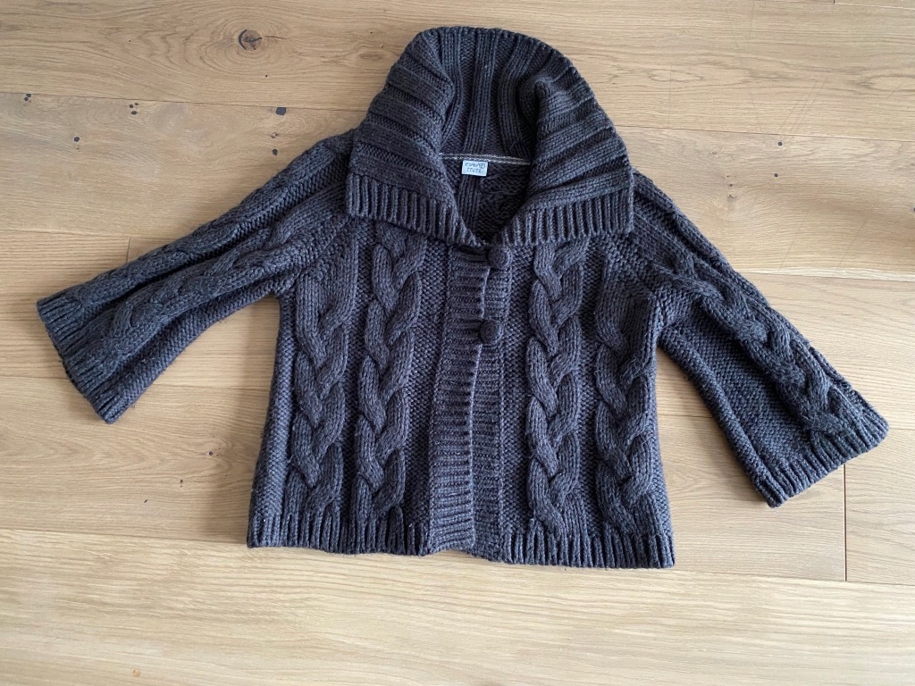 czekoladowy sweter ESPRIT wełna L / 8176 Rozmiar L