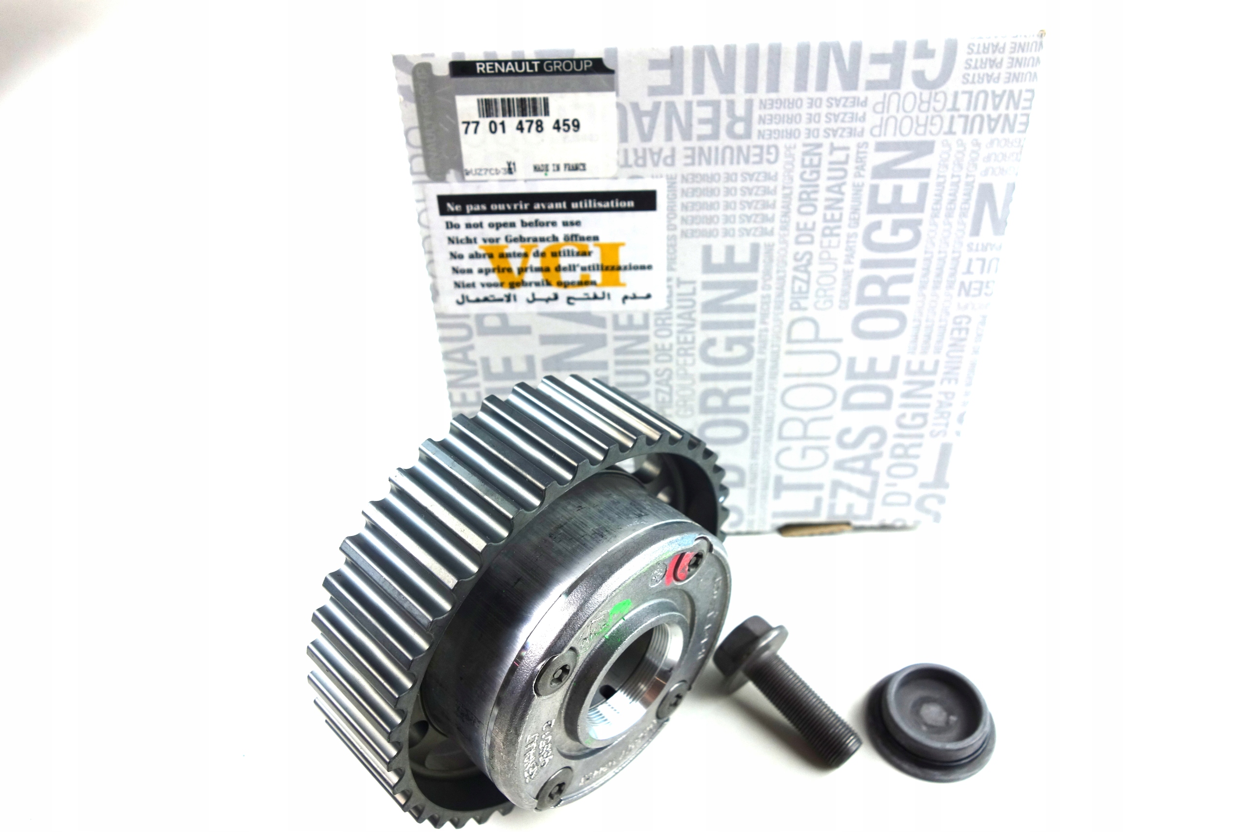 7701478459, 7701477313, - КОЛЕСО РЕГУЛИРОВКИ ФАЗ ГАЗОРАСПРЕДЕЛЕНИЯ MEGANE III 2.0 RS ORIG