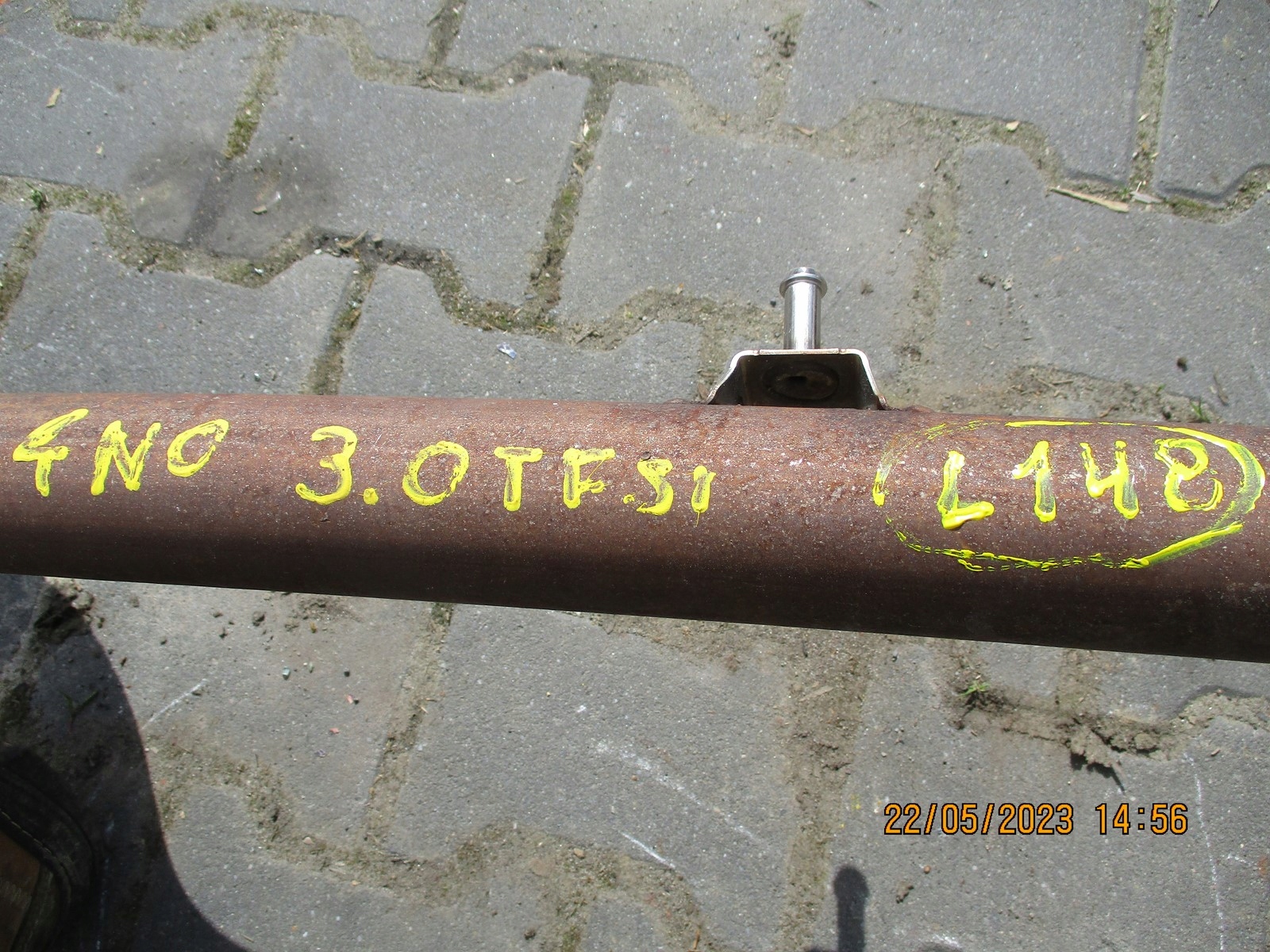 muffler, exhaust AUDI A8 4N0 3,0TFSI