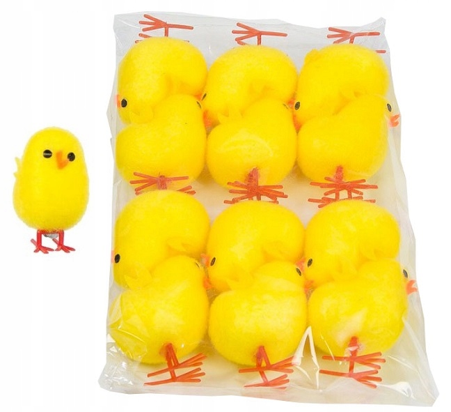 

Kurczaki Wielkanocne 6 CM 12 Szt Kurczak Wielkanoc