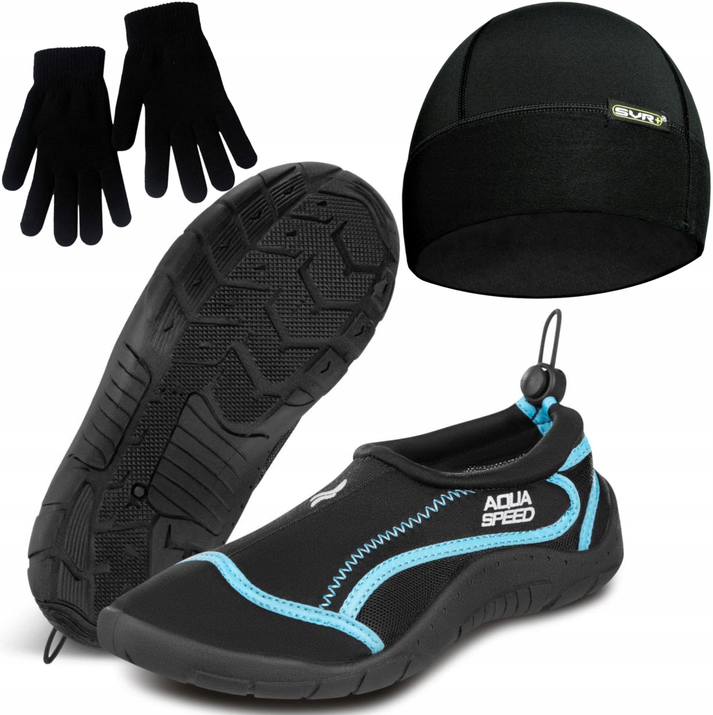 Sada Na Moření: Neoprenové Boty, Čepice, Rukavice Do Vody, Plavecké Rukavice 45