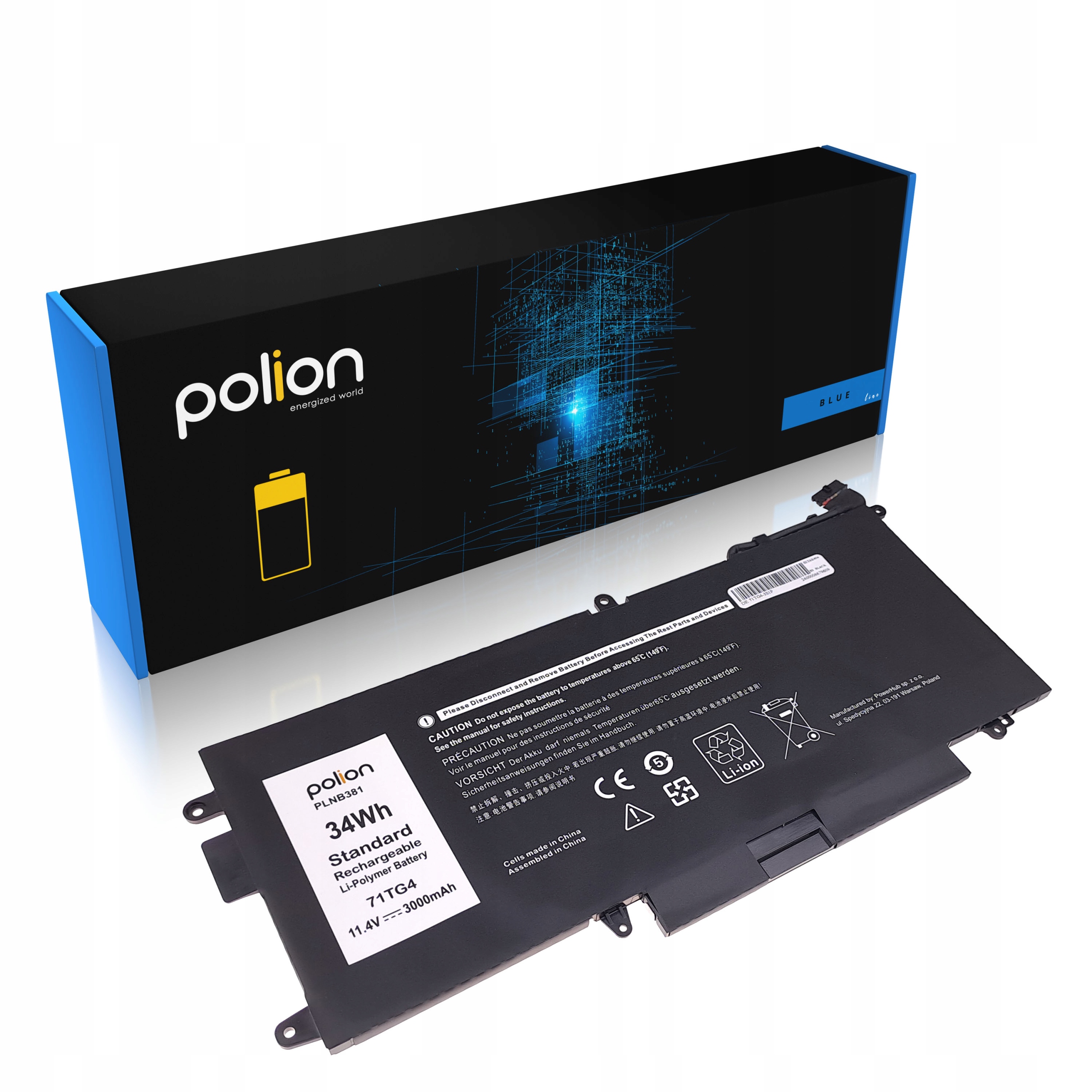 Baterie 71TG4 K5XWW pro Dell Latitude 5289 7389 7390 2 v 1 11,4 V 7,6 V