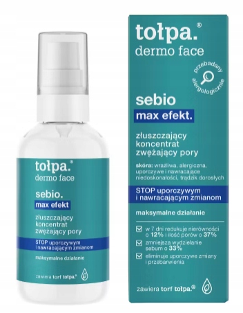 Tołpa Dermo Face Sebio 75ml Złuszczający Koncentrat Zwężający Pory