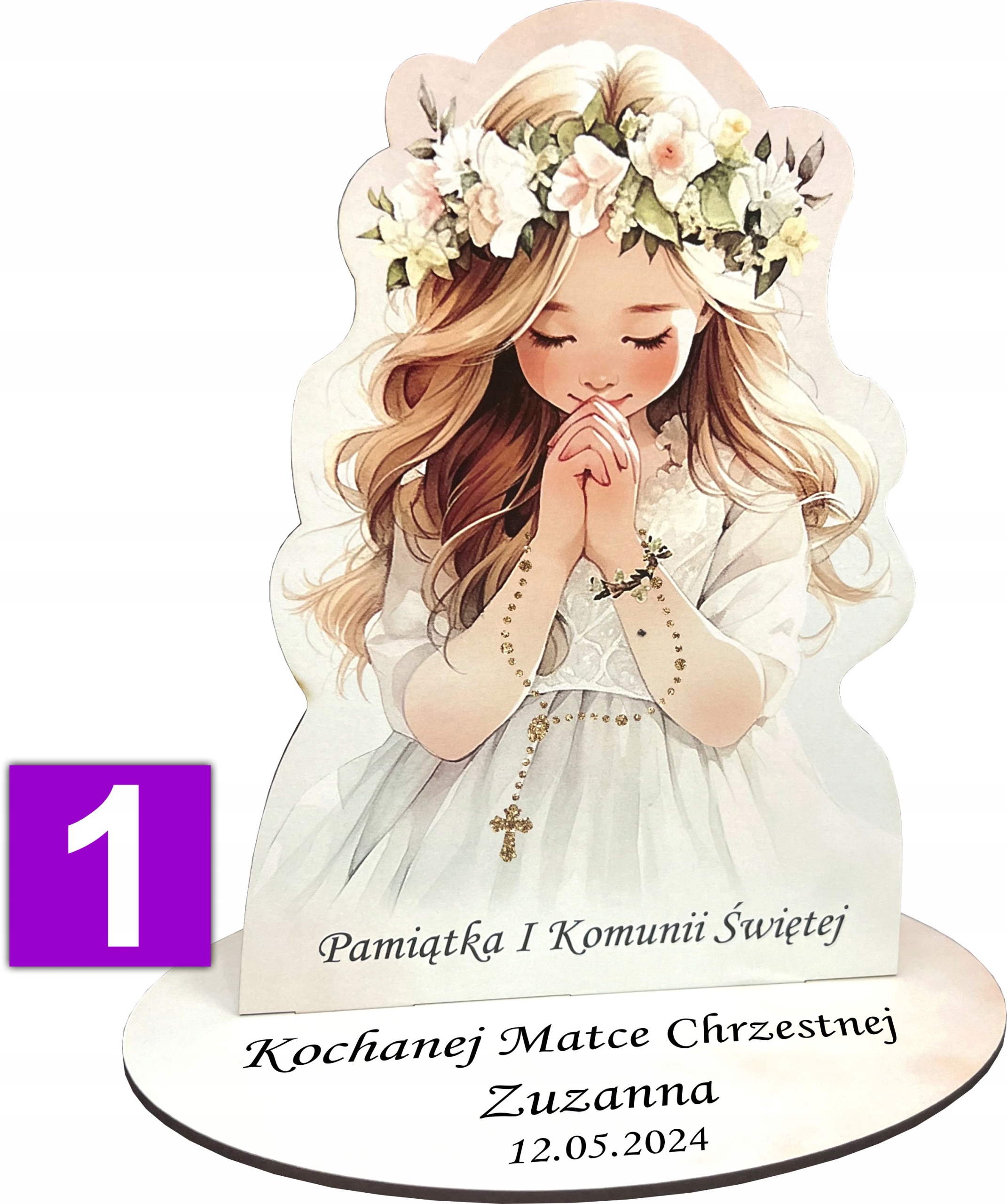 Podziękowanie dla Chrzestnych i Dziadków Rodziców Prezent statuetka dzieci Rodzaj inny