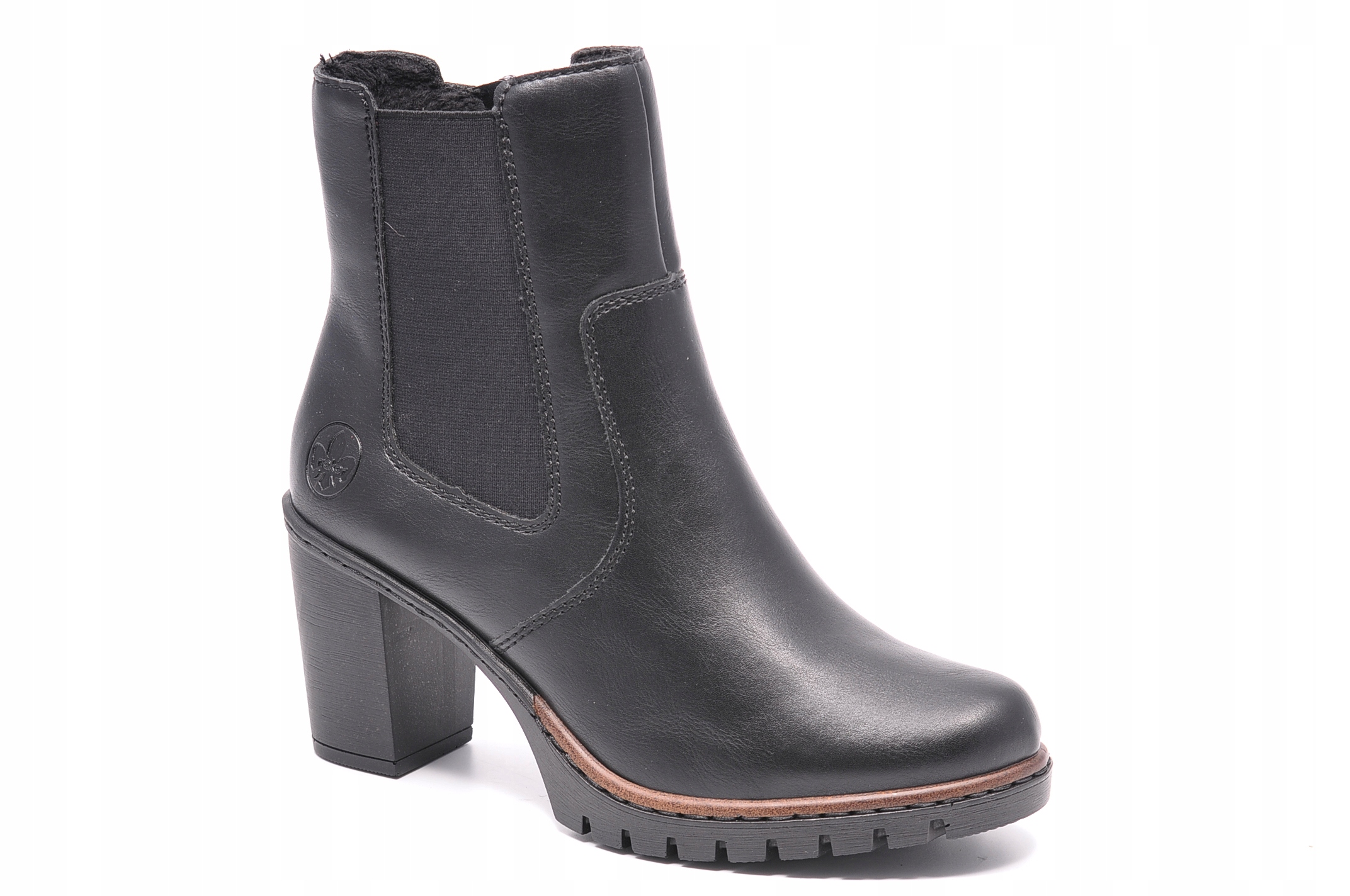 Černé kotníkové Kotníkové Boty Rieker Y2580-00, Velikost 39