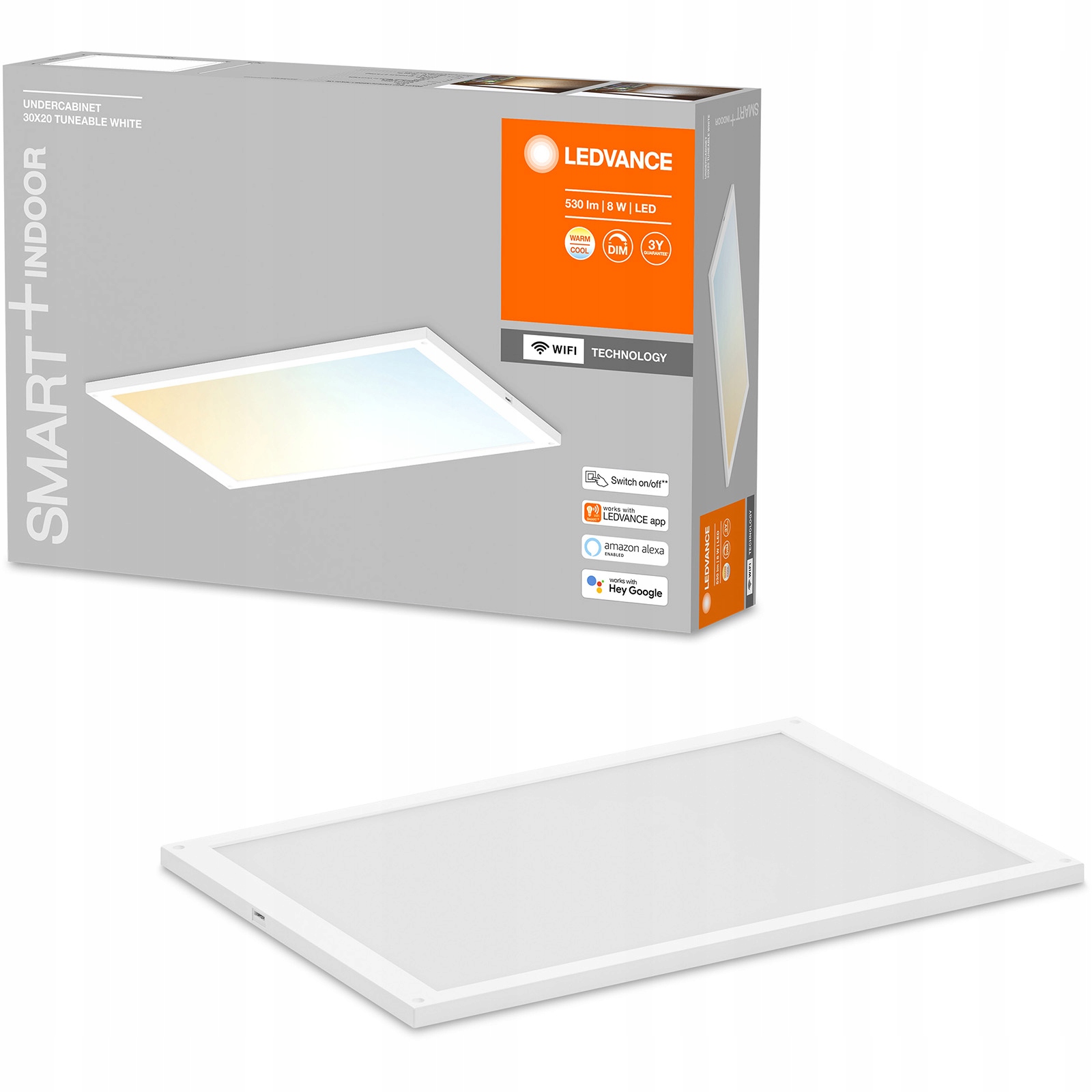 Led panel Podskrinkový 8W Cct 30x20cm Smart+ Wifi