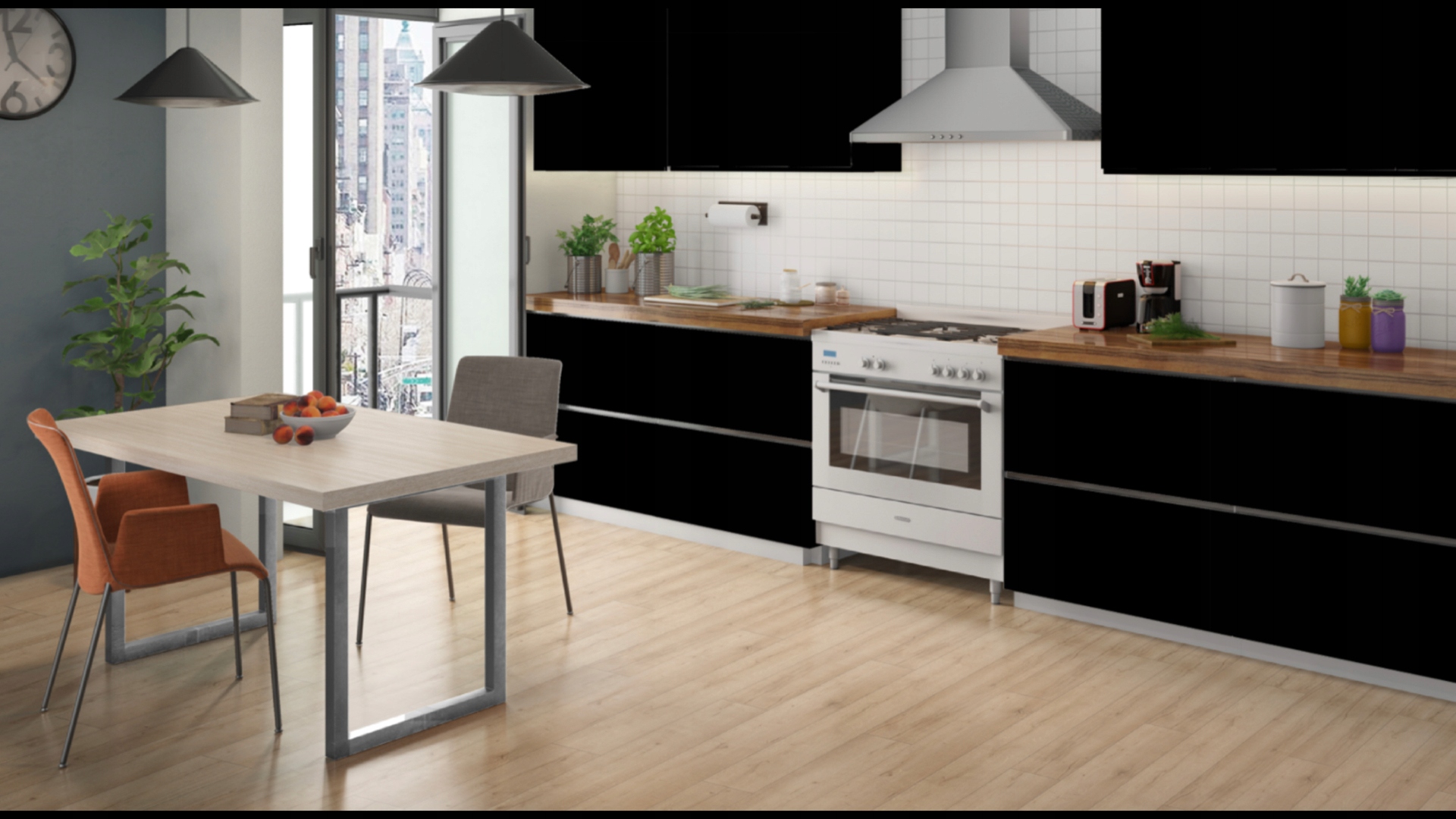 Fronty akrylowe Akryl-24 CZARNY MAT 1210x600