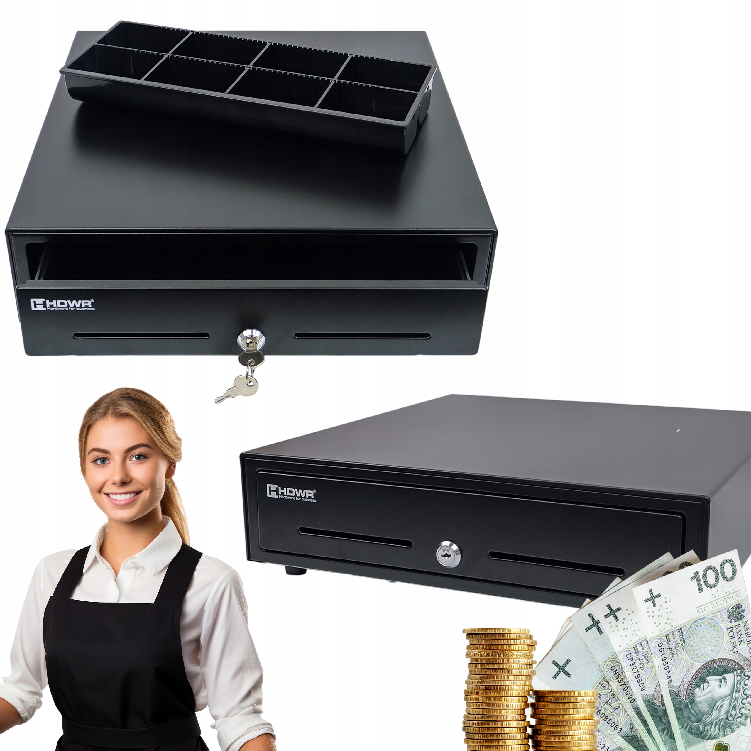 Šuplík S Vyjímatelným Organizérem Na 5 Bankovek A 8 Mincí RJ12