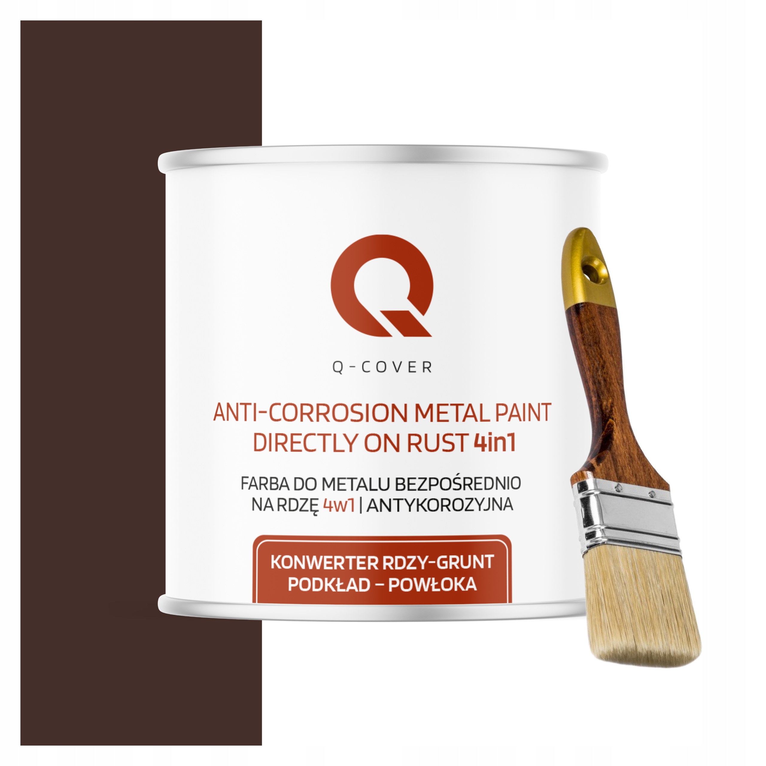 Barva na kov Konvertor Podkladová vrstva 2.5L Čokoláda Bronz Štětec
