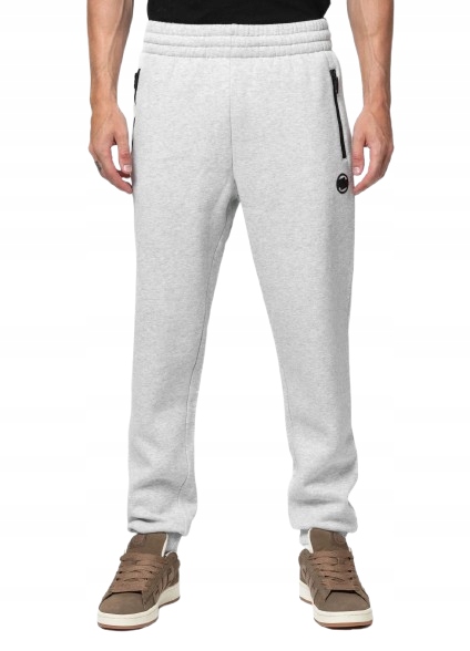 Pit Bull Dresové kalhoty Hatton Grey Melange XL