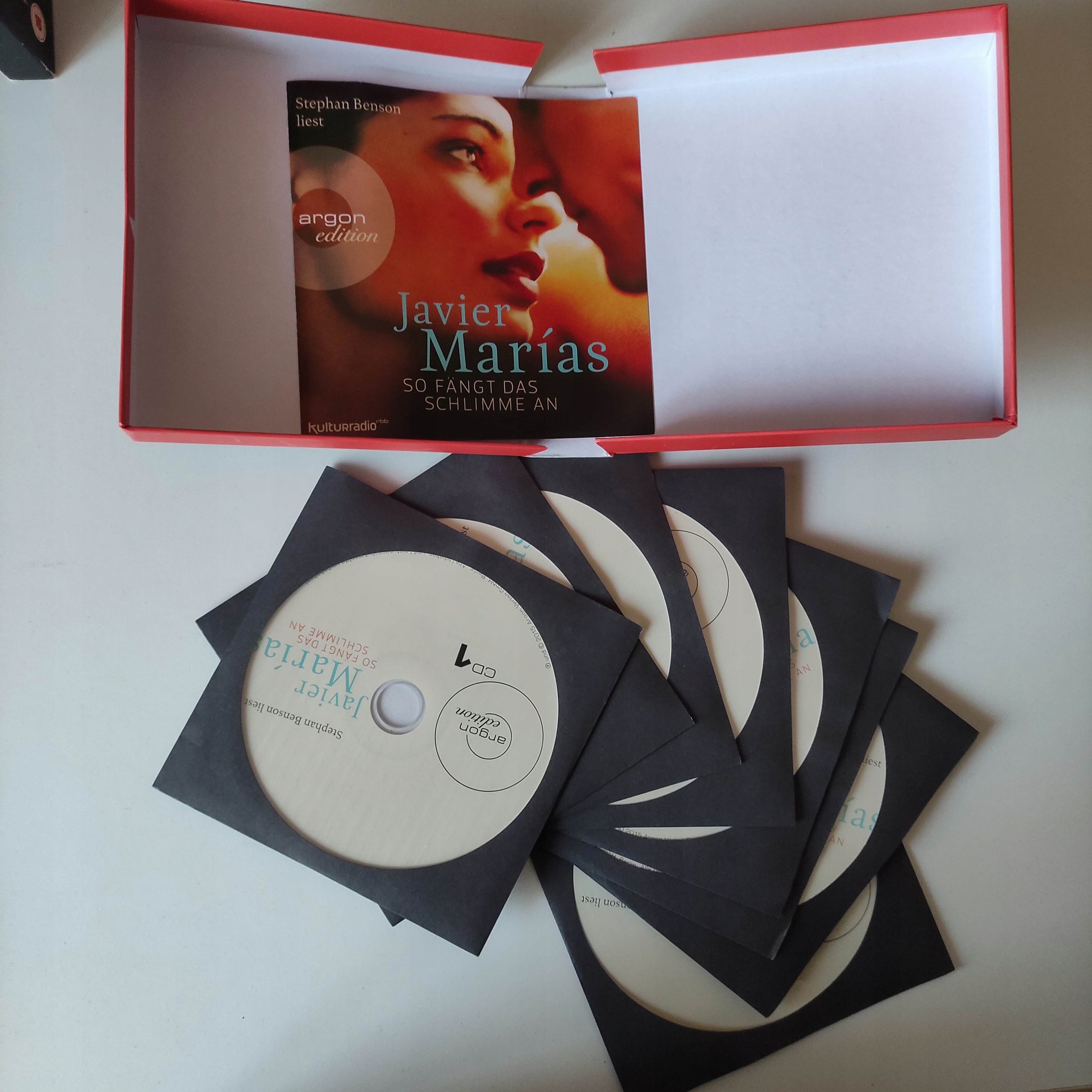 JAVIER MARIAS - SO FANGT DAS SCHLIMME AN - 8x CD - Nośnik audiobook CD