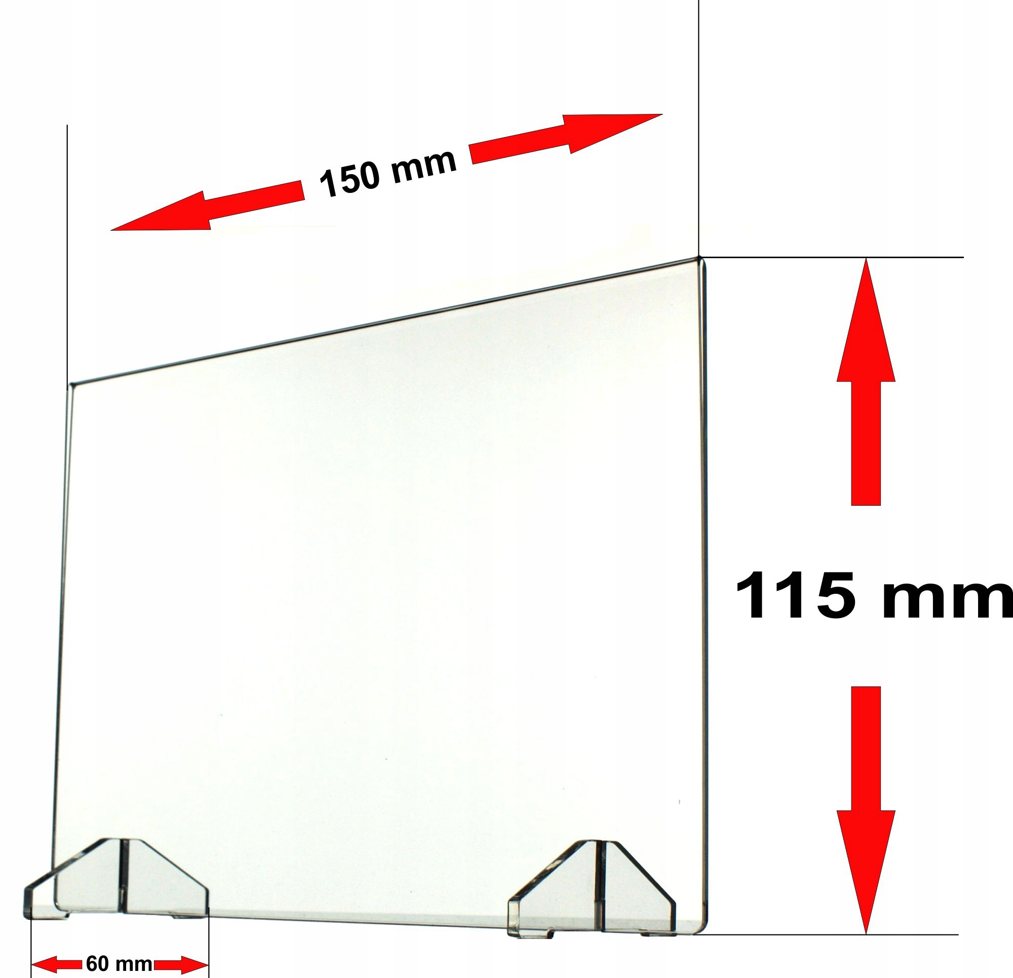 Stojak na MENU A6 opis ,podstawek z Plexi typ T p Marka inna