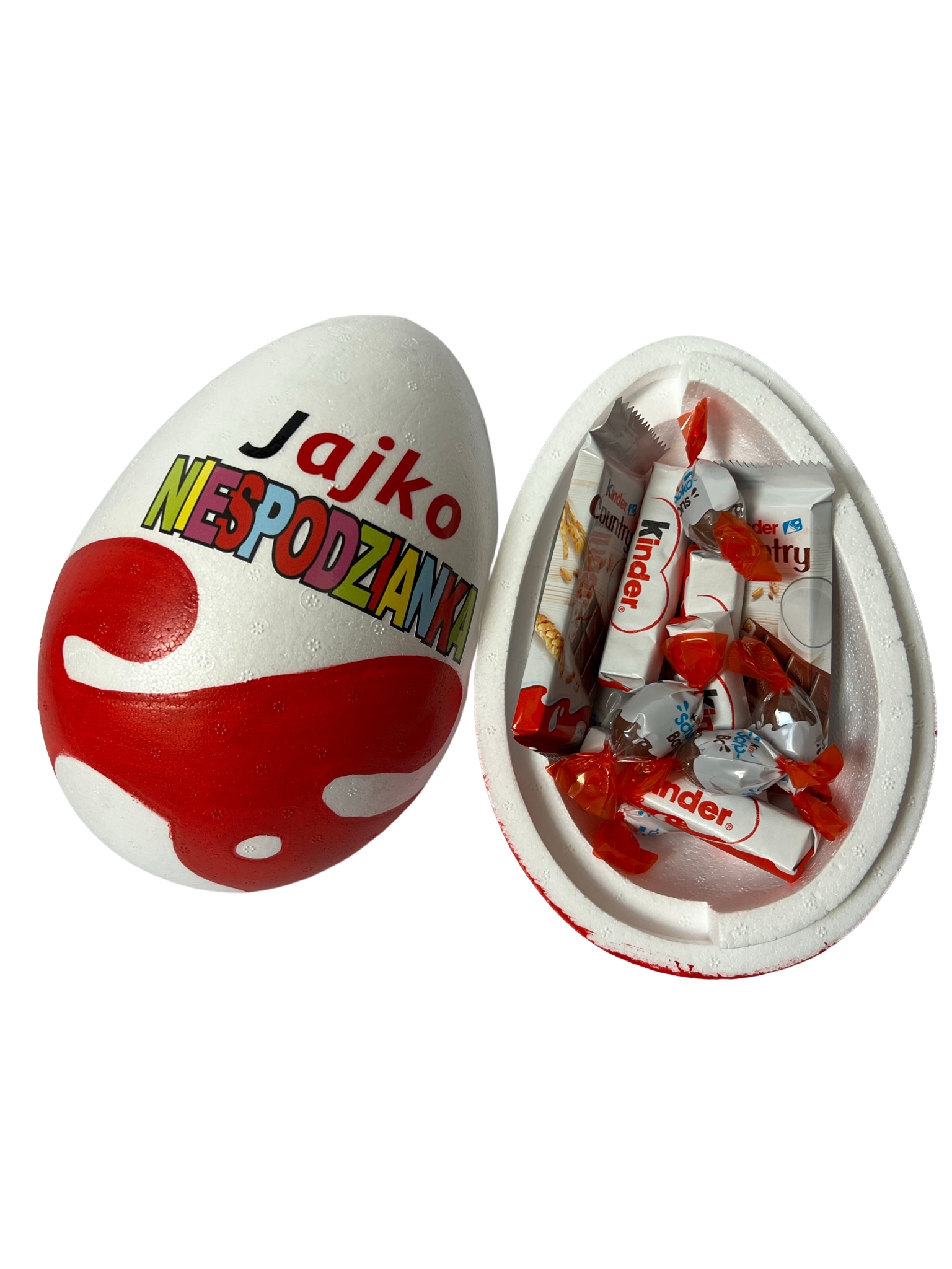 Vajíčko s překvapením XL sladkosti dárek Velikonoce