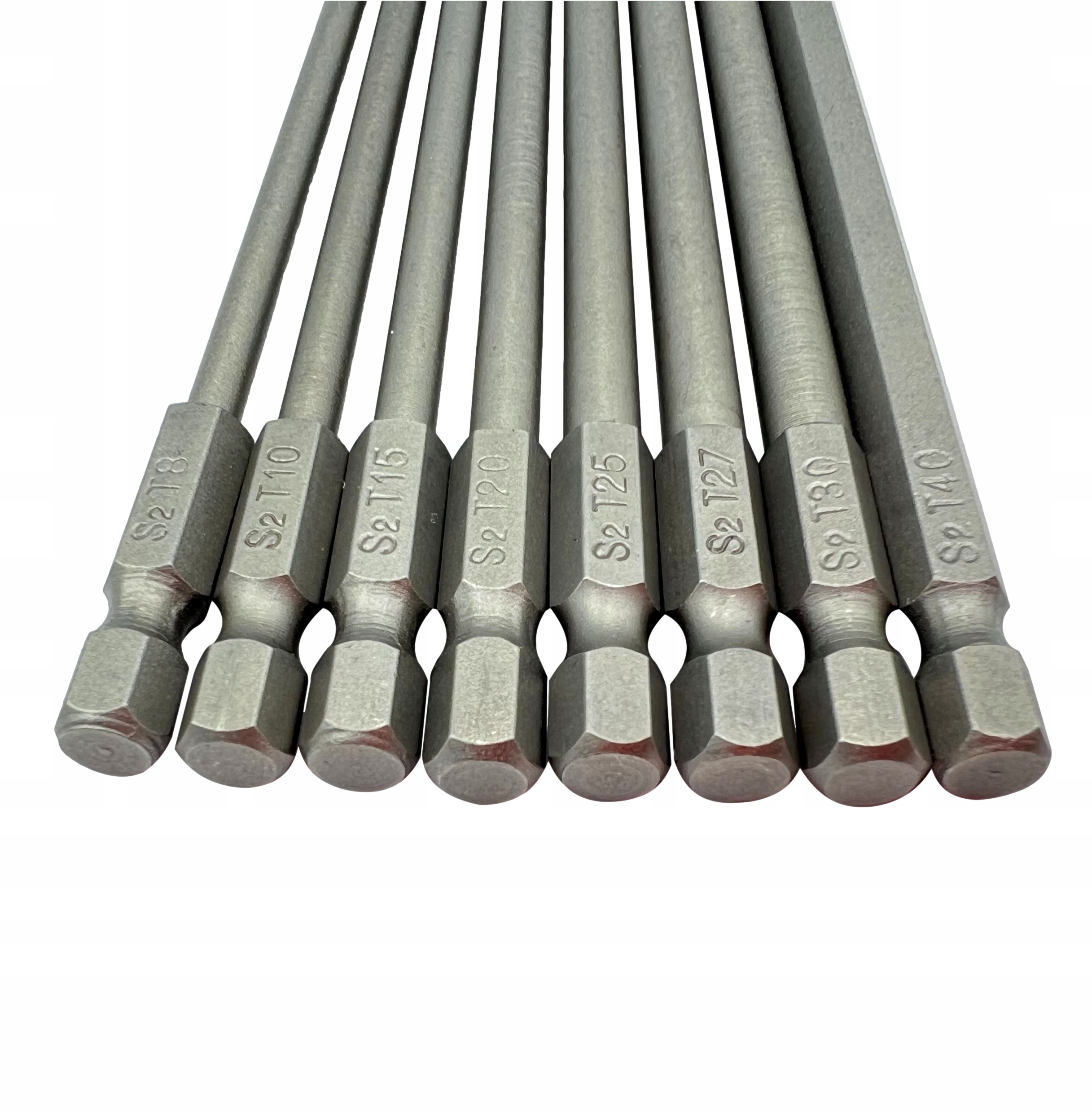 Zestaw długich bitów magnetycznych Torx T8 T10 T15 T20 T25 T27 T30 T40 8szt EAN (GTIN) 5903957206073