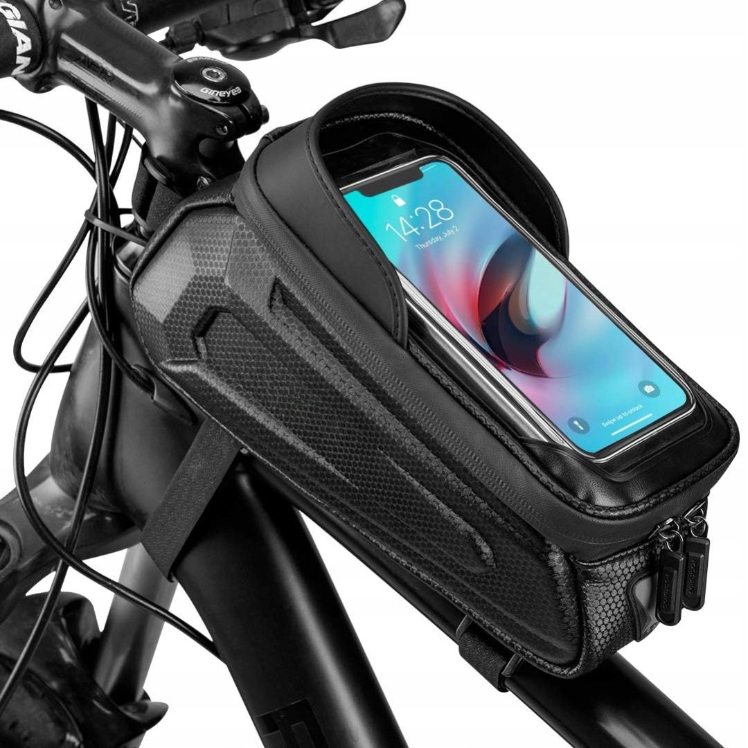 Uchwyt rowerowy Sakwa na telefon na ramę roweru Wodoodporna Torba