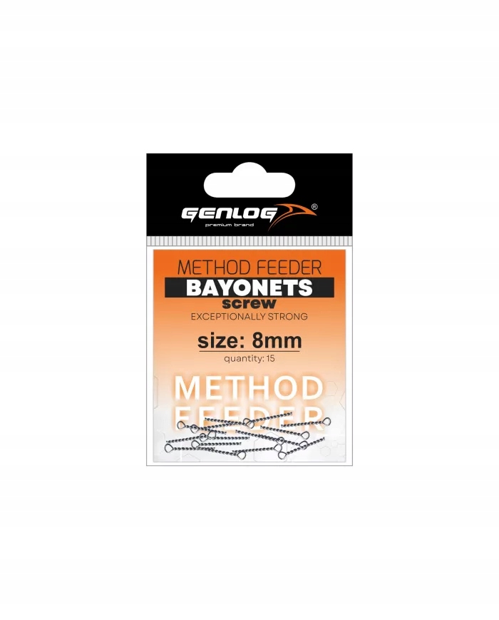 wkręty do przynęt Method Feeder Genlog 8mm op.15szt
