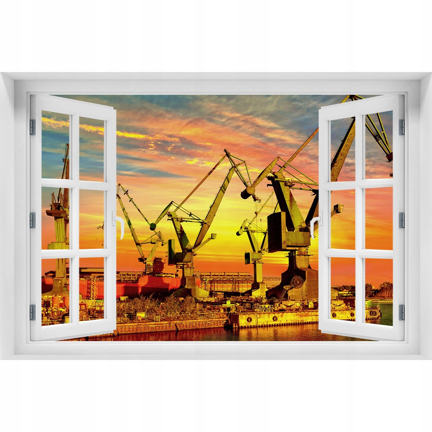 

Naklejka na ścianę 3D Okno Stocznia w Gdańsku