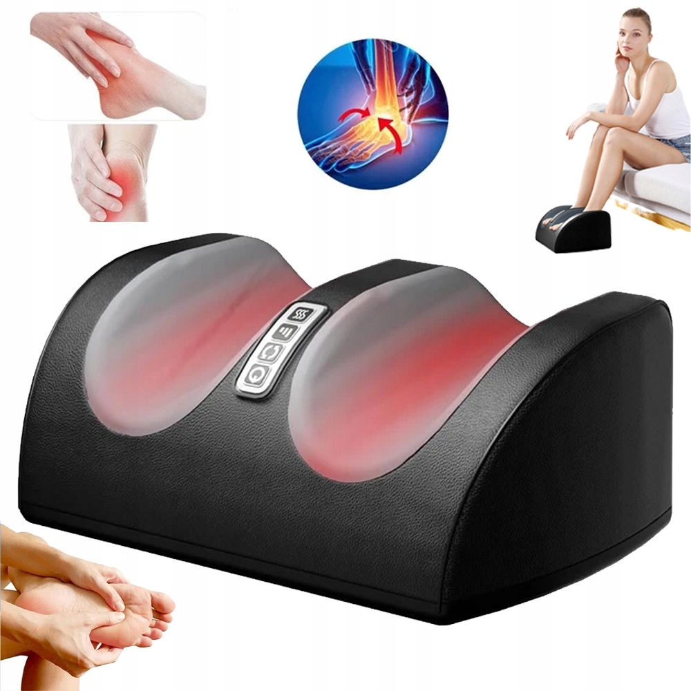 Masażer Do Stóp I Łydek Elektryczny Shiatsu Grzanie Wieloma Trybami