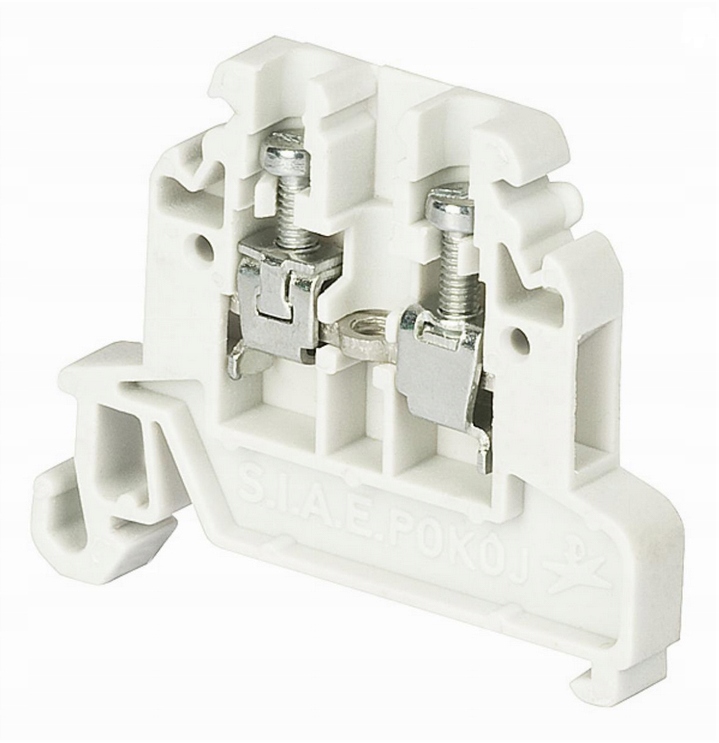 Złączka szynowa gwintowana ZG-G 2,5mm szary