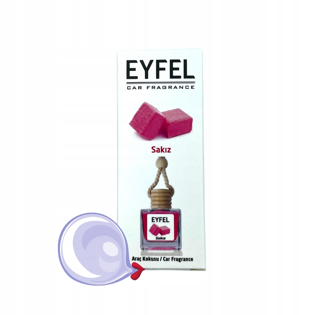 Eyfel Perfumy Zapach Do Samochodu Guma Balonowa
