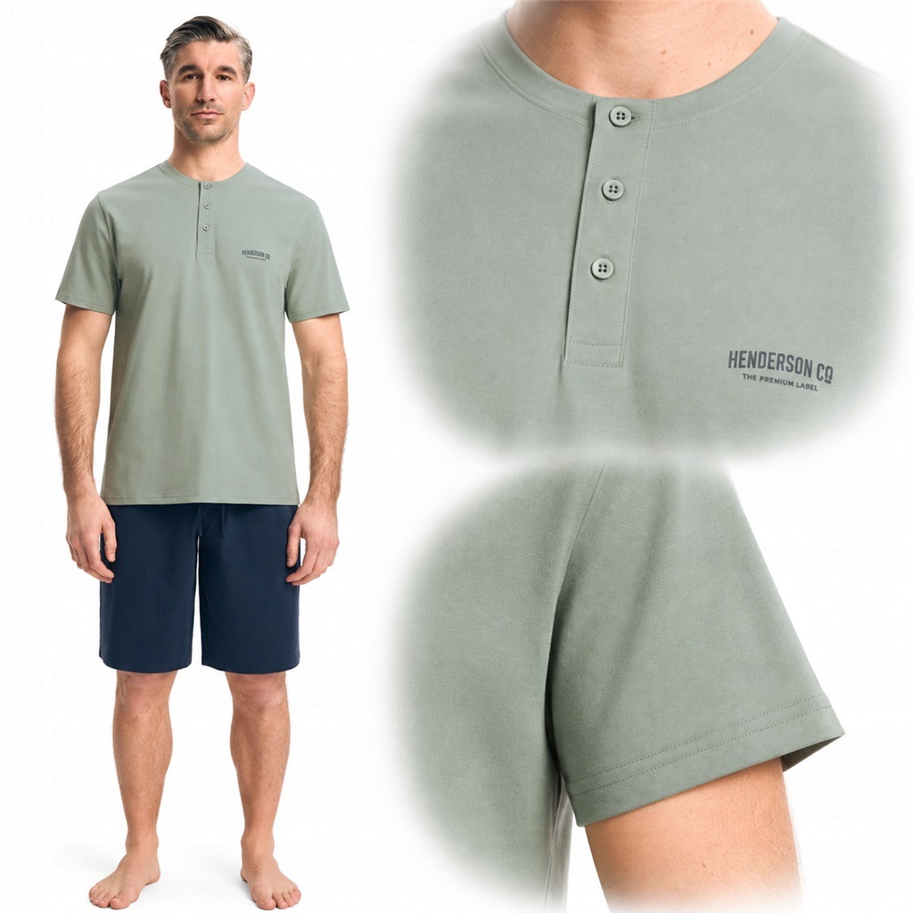 Pánské pyžamo Henderson Park 44604 zelené 2XL Anrr