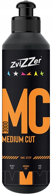 ZviZZer MC3000 250ml + PAD TRAPEZ ORANGE 140 Rodzaj polerowanie lakieru