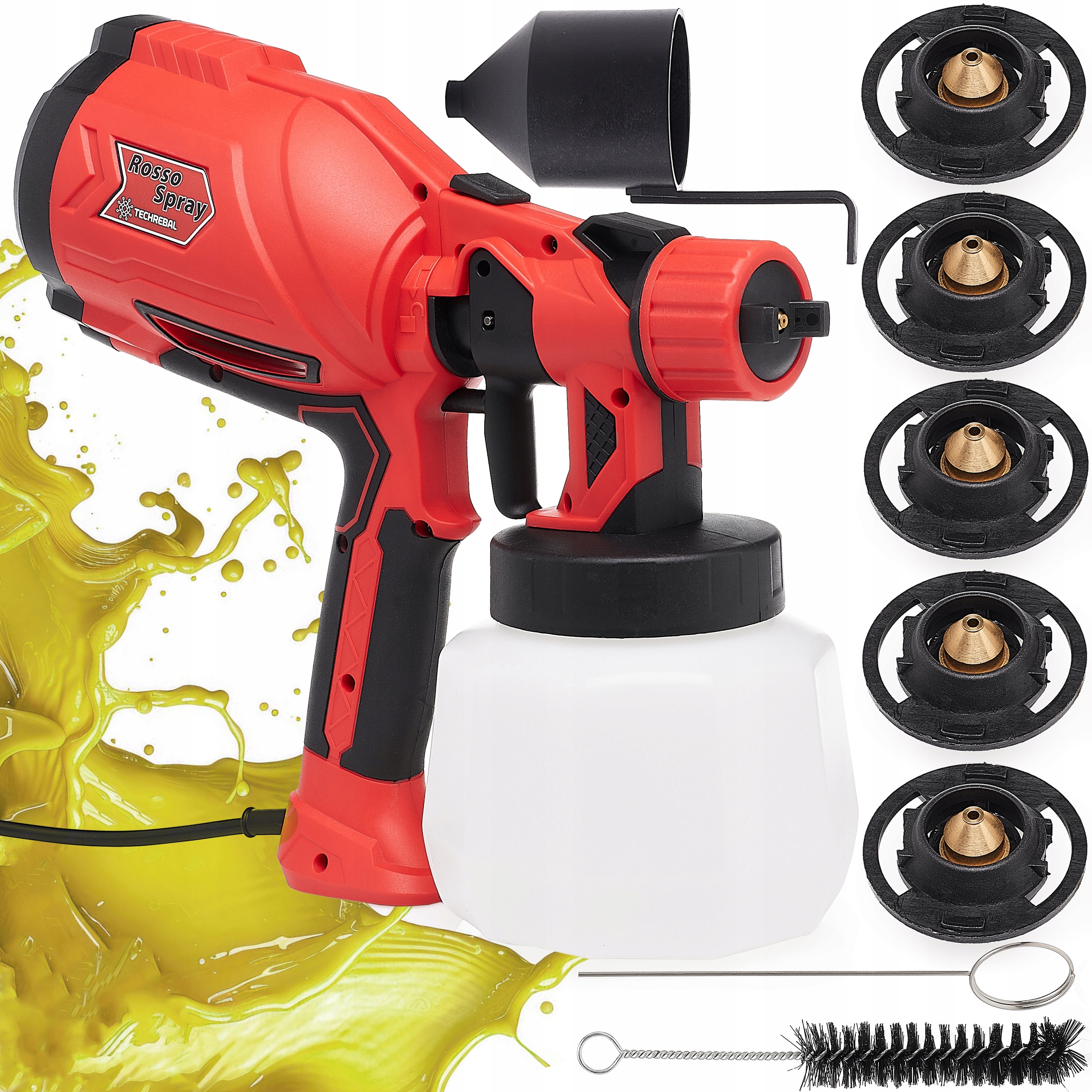 Elektrická Malířská Pistole Rossospray 870W 1200 ML