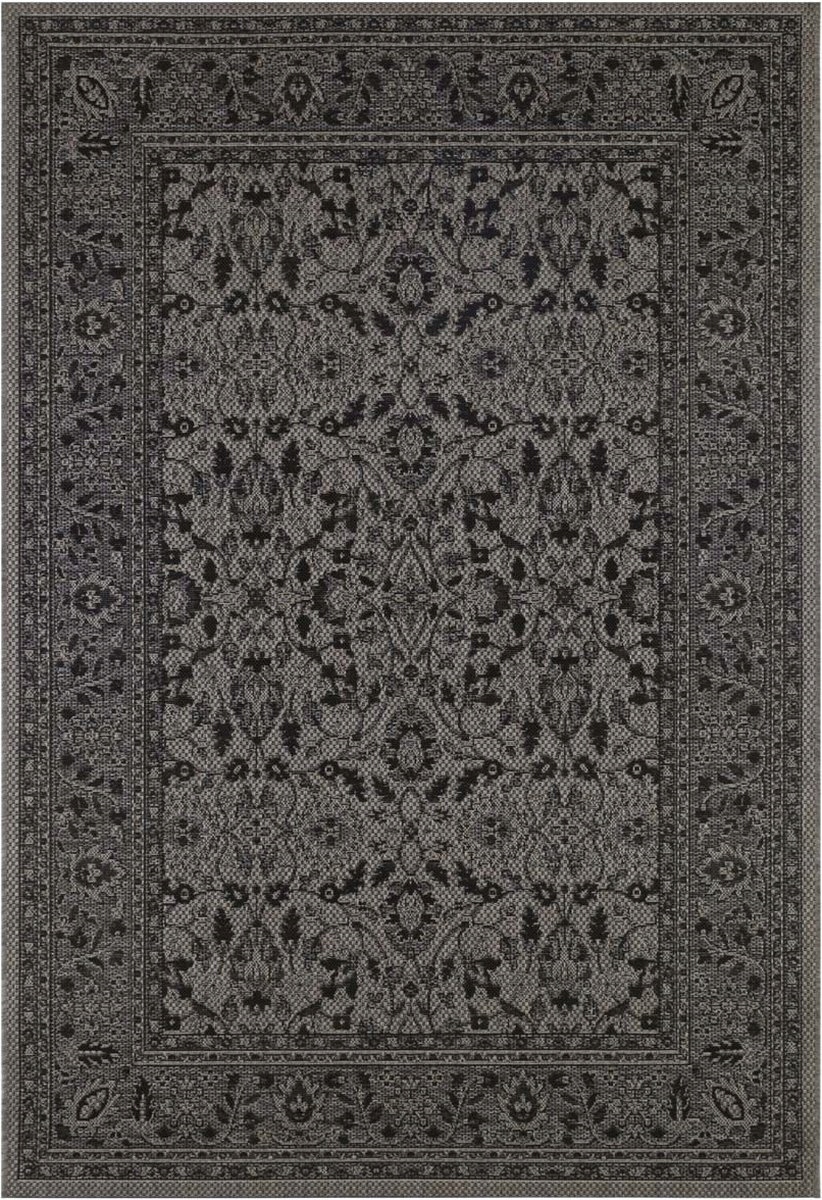 Grafitový sisalový koberec, plochý na terasu, vonkajší, vnútorný, 140 x 200 cm