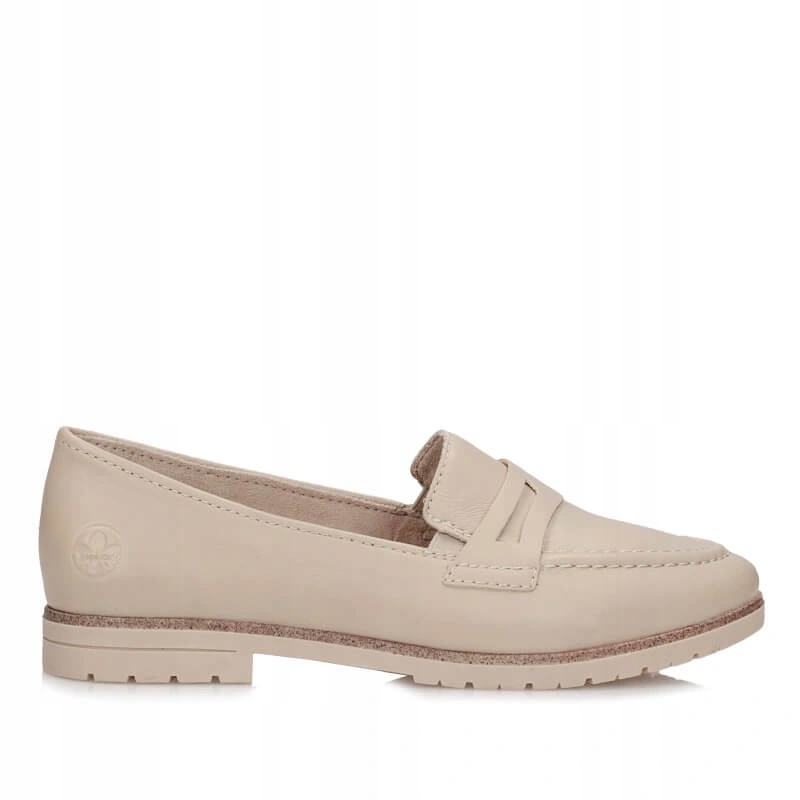 Módní dámské kožené mokasíny Rieker 45300-63