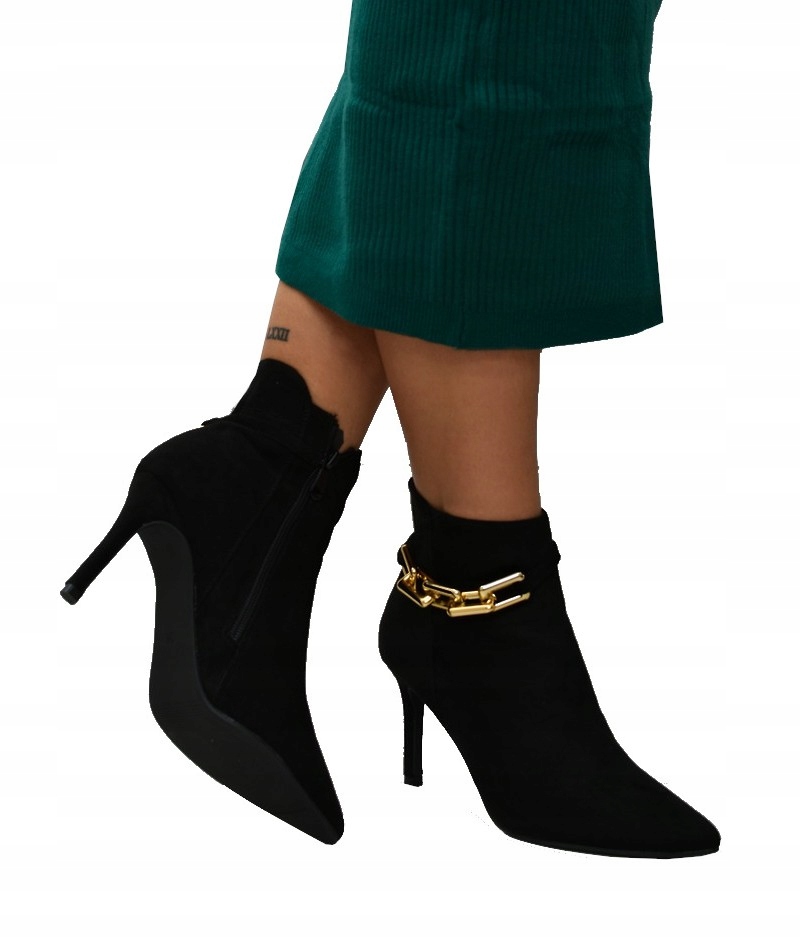 

Botki damskie Potocki 11074 Czarne 38