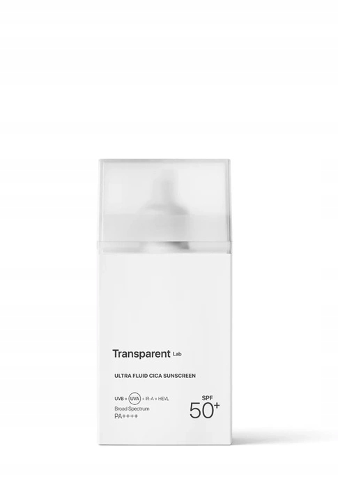Transparent Lab Ultra Fluid Cica Sunscreen – hybrydowy krem Spf 50, 100 ml