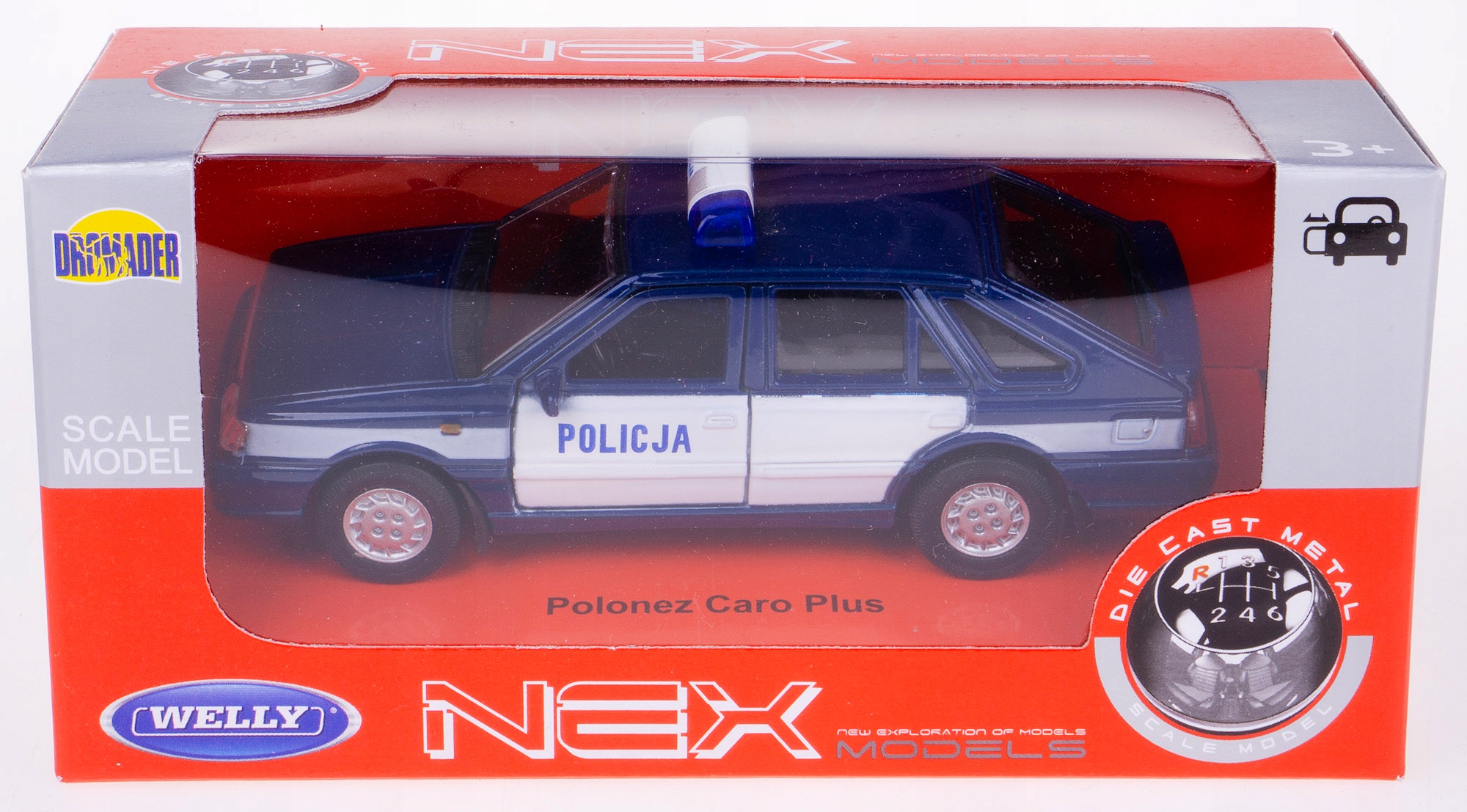 FSO POLONEZ CARO PLUS POLICJA WELLY MODEL 1:34 EAN (GTIN) 6900312005752