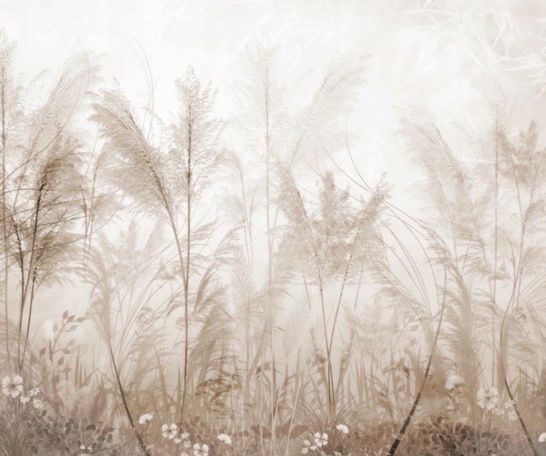 Fototapeta Tropický les v béžové barvě 300 x 250 cm, flizelina 230 g
