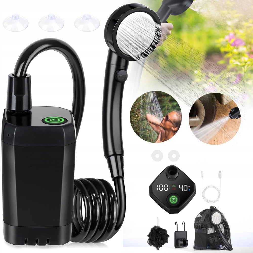 Přenosná Kempingová Sprcha, Venkovní Sprcha Se Sprchovou Hlavicí