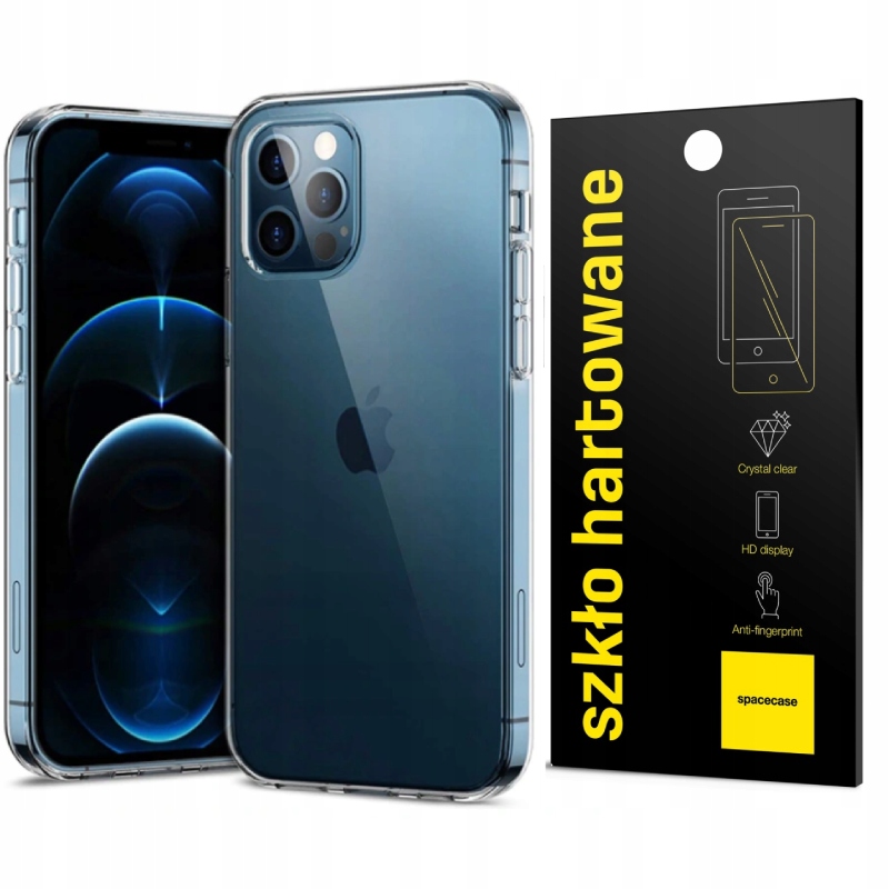 

Etui Case Crystal Do Iphone 12 Pro Max Pełne Szkło