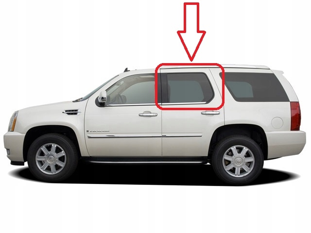 CADILLAC ESCALADE 07-14 SZYBA BOCZNA DRZWI LH
