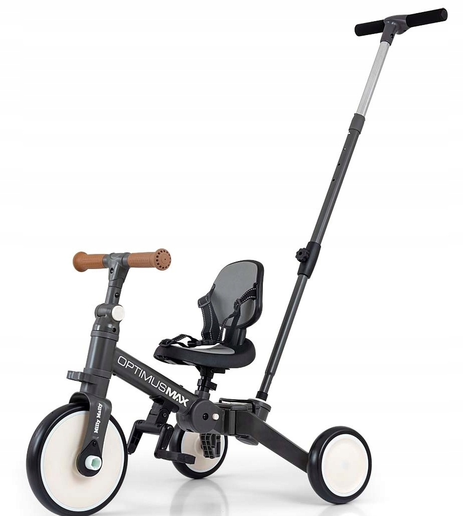 Milly Mally Rowerek Trójkołowy 5w1 Optimus Max grey 6265