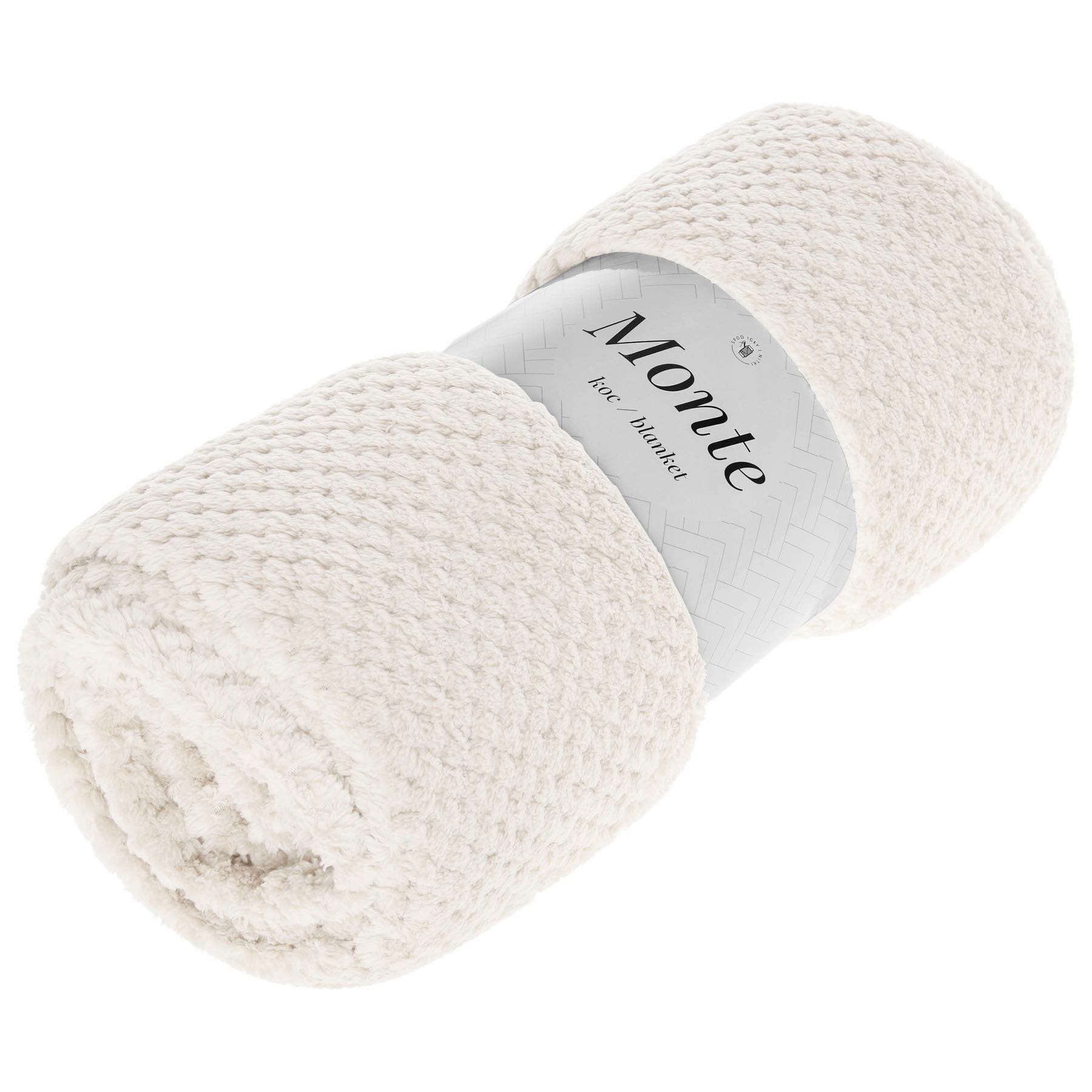 

Koc Wytłaczany 150x200 Narzuta Kocyk Monte Kremowy