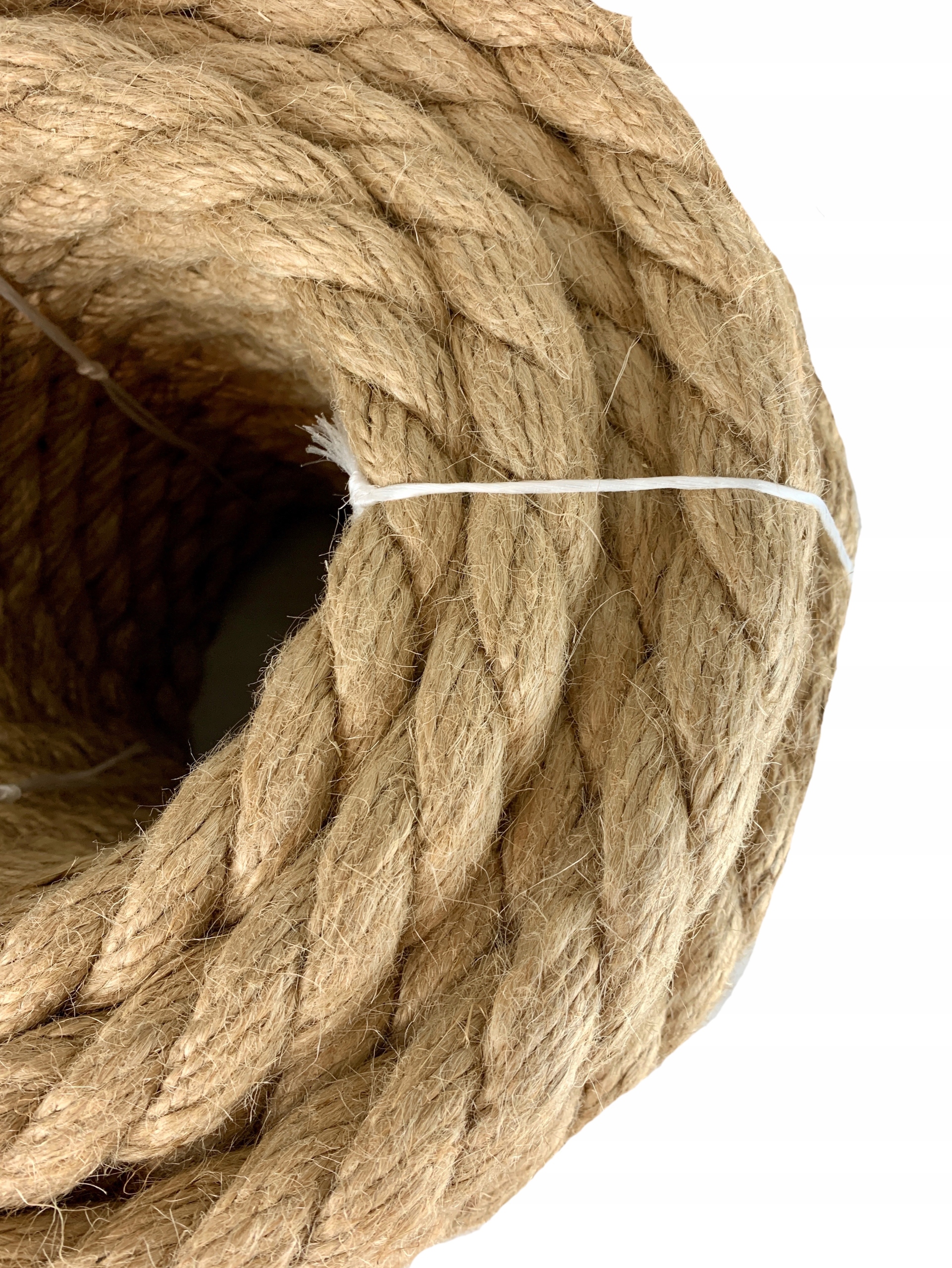 

Linka lina jutowa 30 mm, drapak, żeglarska, 1 metr