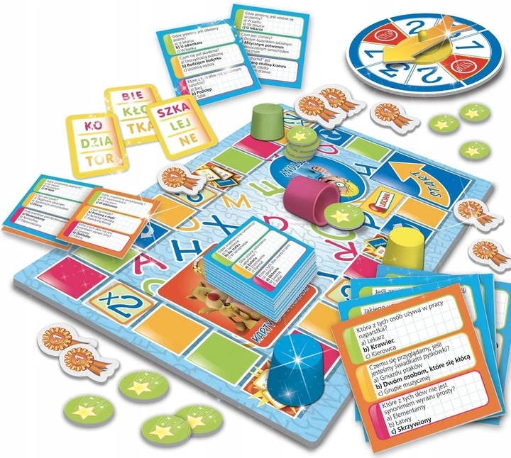 GRA QUIZ JĘZYK POLSKI EDUKACYJNA MAŁY GENIUSZ Wydawca Lisciani