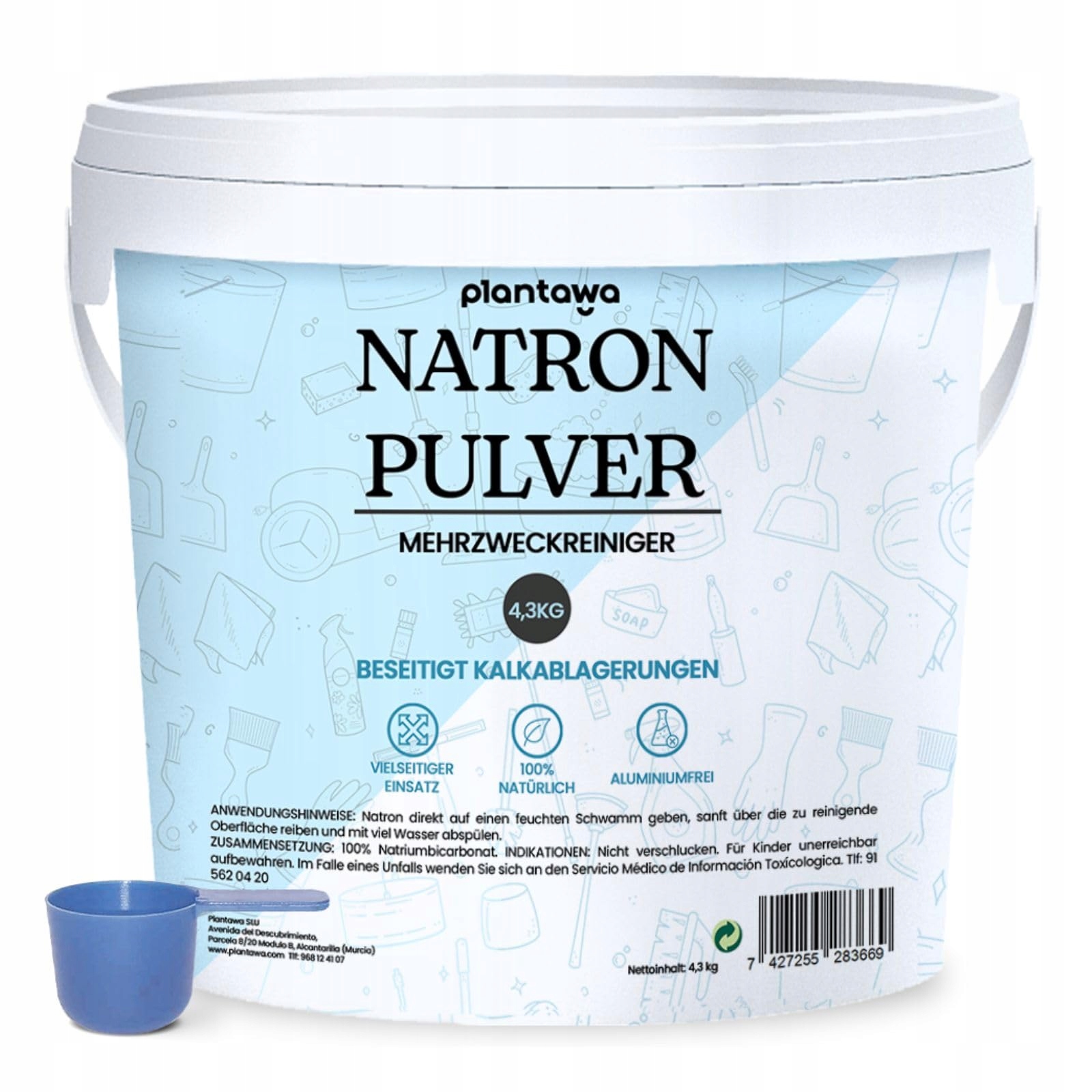Levně Čištěná soda Plantawa na čištění 4,3 kg