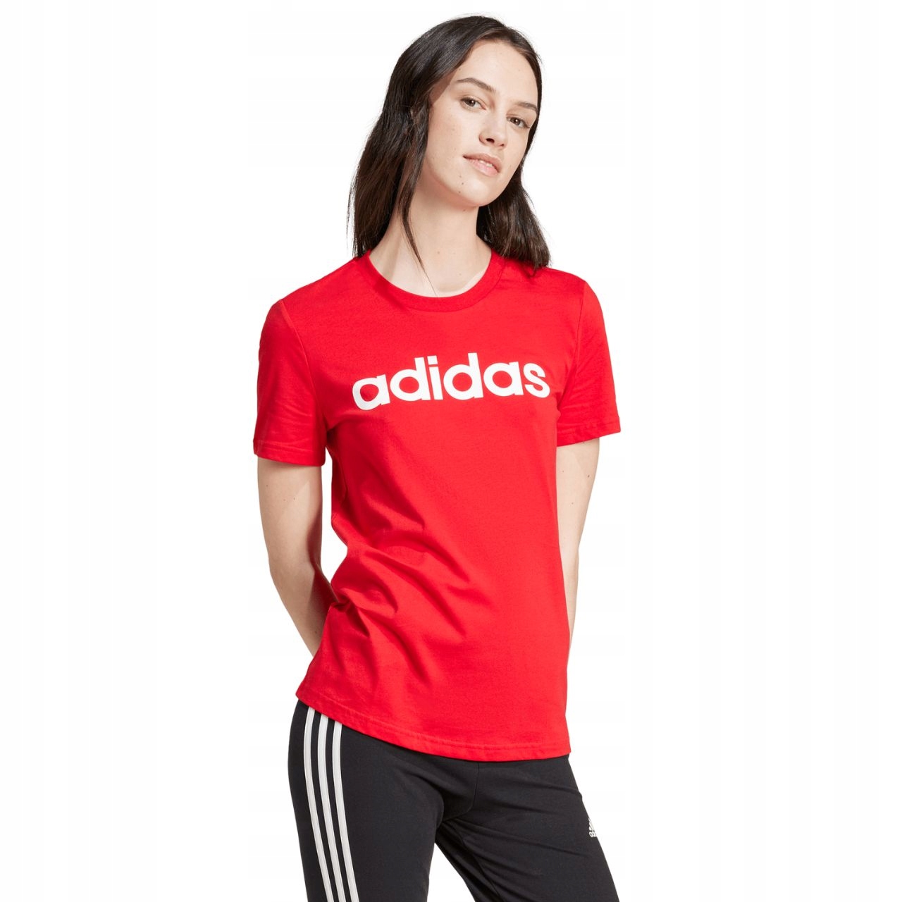 Koszulka damska adidas Loungewear Essentials Slim Logo Tee IY9189 M