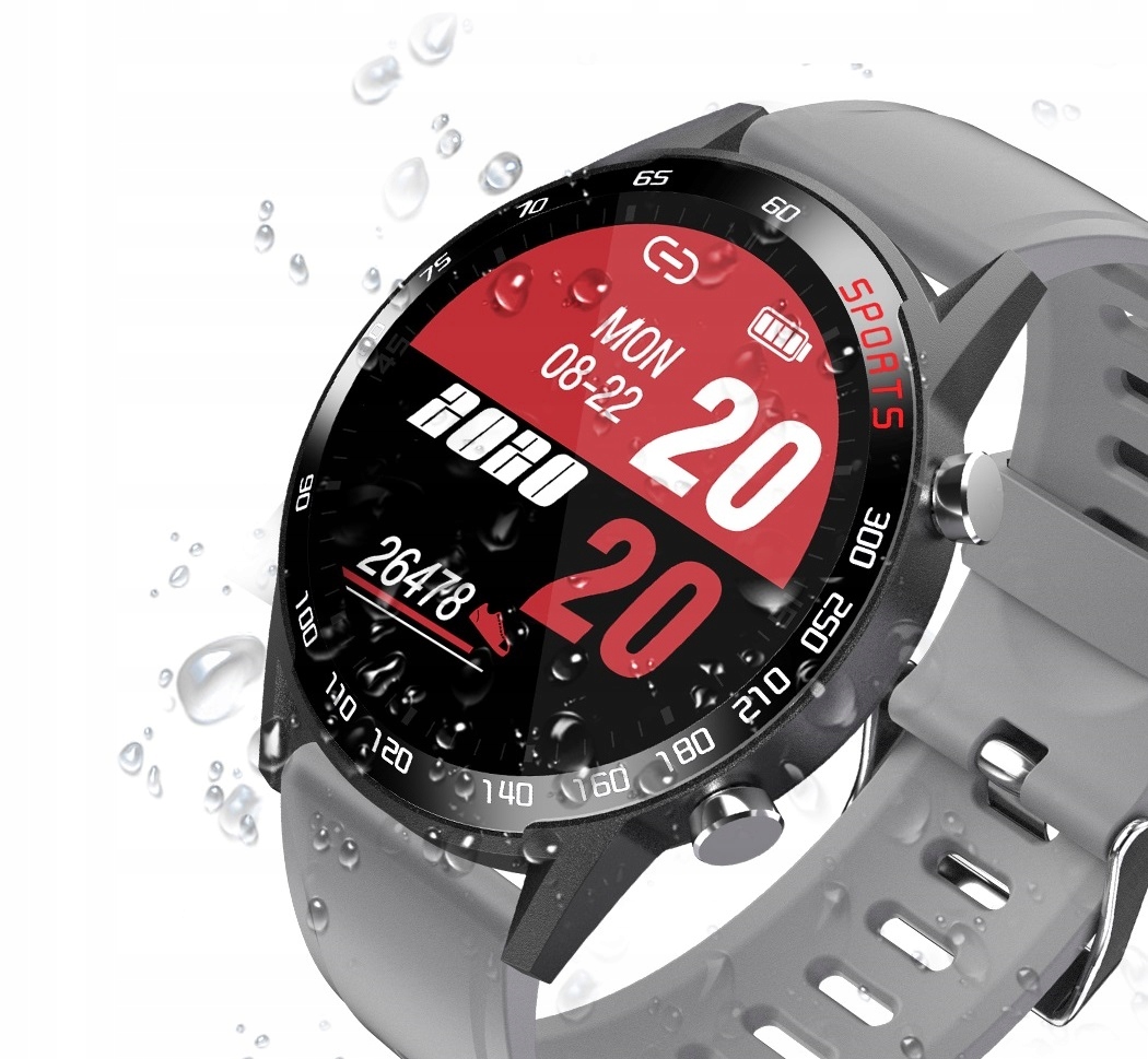 Smartwatch Bemi Racer Szary (Gun Gray) Komunikacja Bluetooth