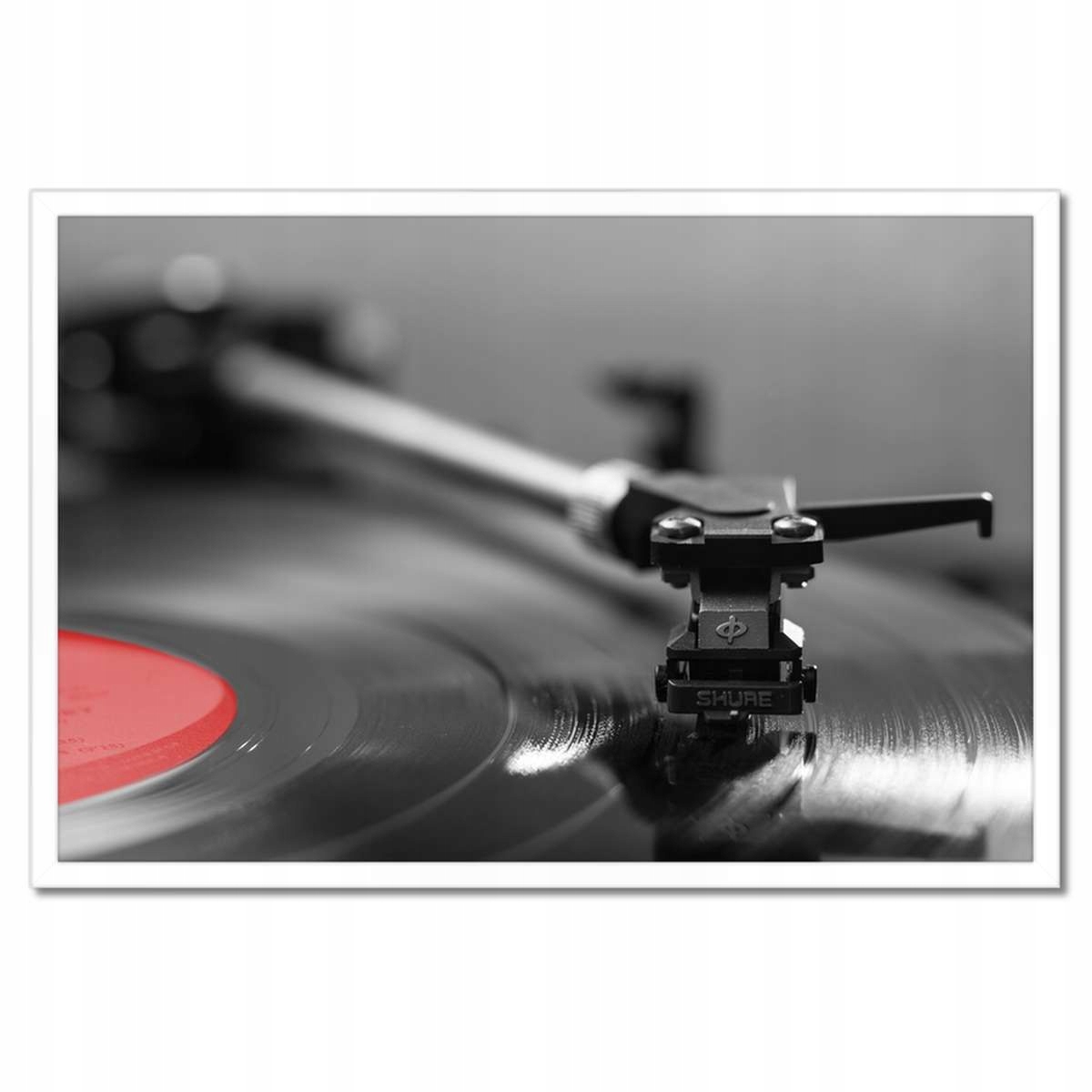 Plakáty v rámu 60x40 Vinylová deska Audio jehla