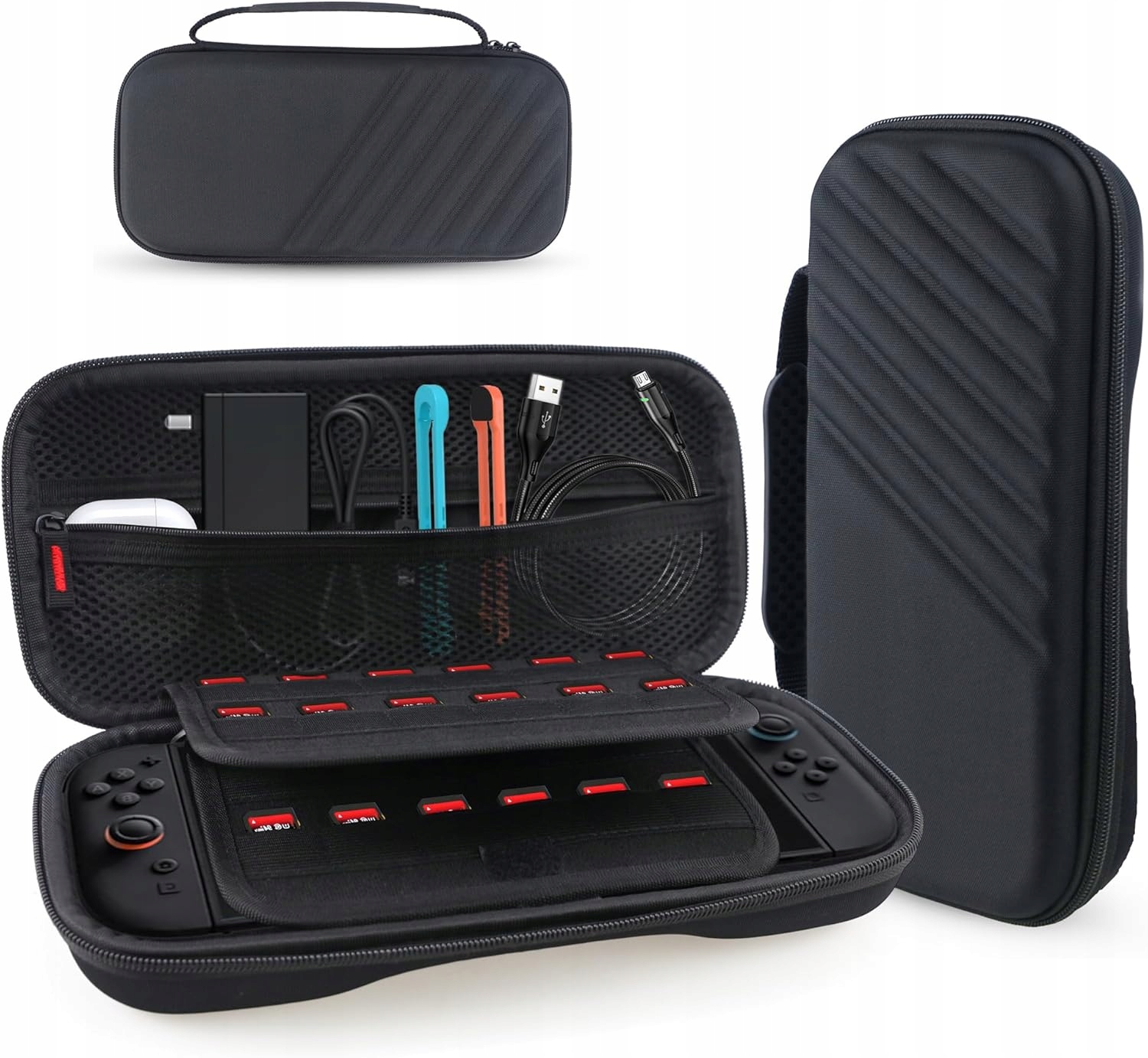 Etui CASE Pokrowiec Futerał do konsoli NINTENDO SWITCH 2 Wzmocnione Czarne