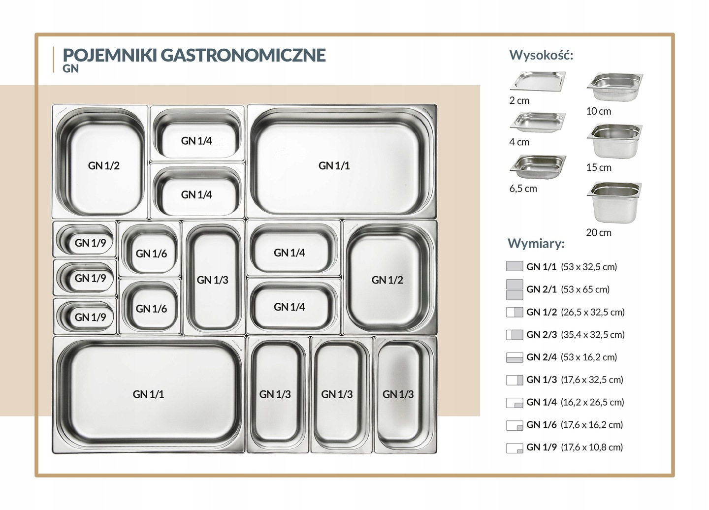 POJEMNIK GN 1/1 100 Z POLIWĘGLANU FORGAST FG06711 Kod producenta FG06711