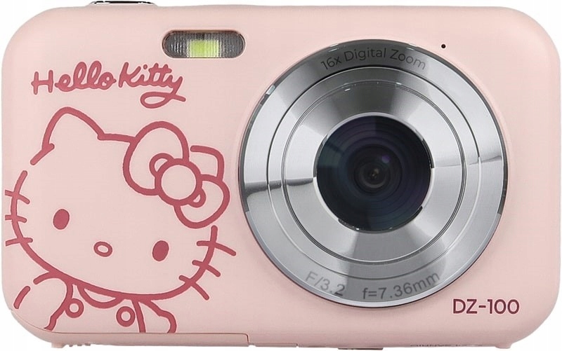Yashica x Hello Kitty Kompaktní digitální fotoaparát Digital Camera DZ-10 růžový