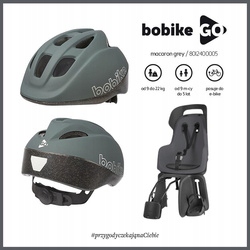 Fotelik row. Bobike Go 1P do ramy Macaron Grey