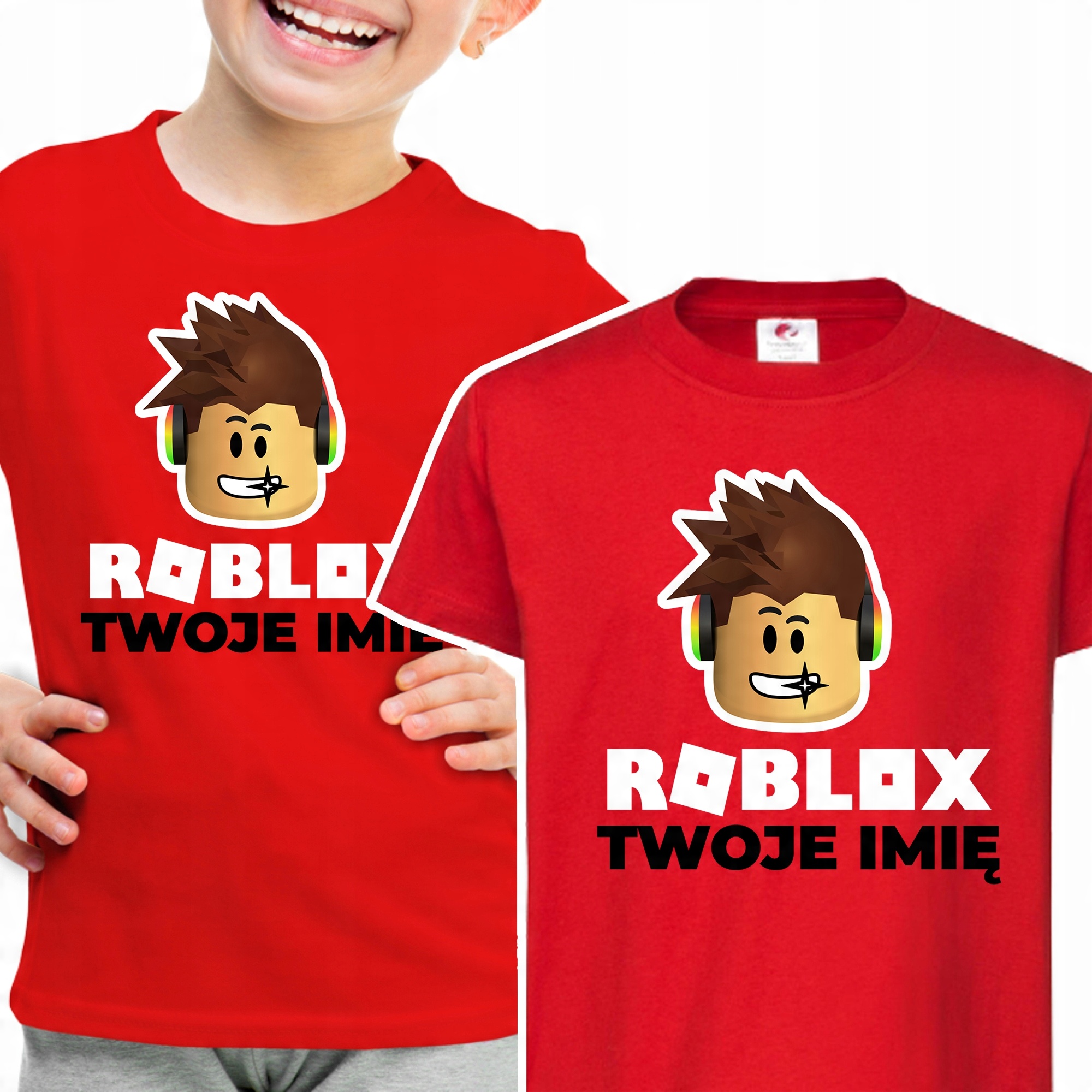 

Koszulka Dziecięca Roblox Twoje Imię Wzory 146 cm